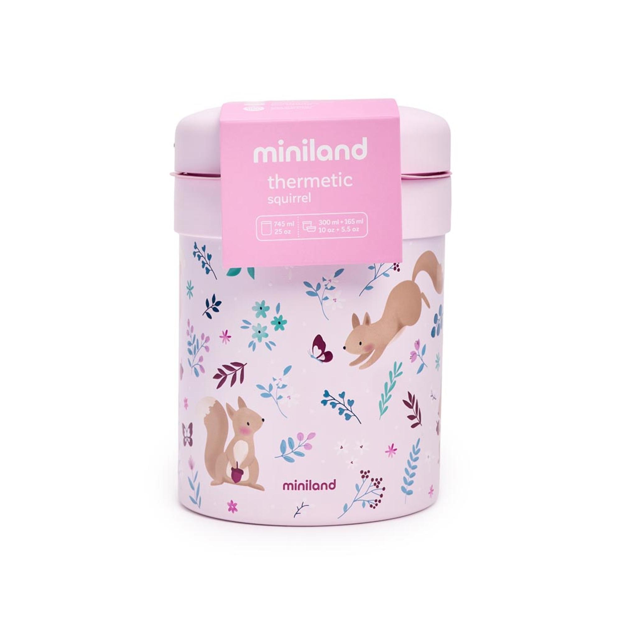 Garrafa Térmica para Alimentos Sólidos Miniland Thermetic 700ml Coleção Dreamland Rosa-claro-9