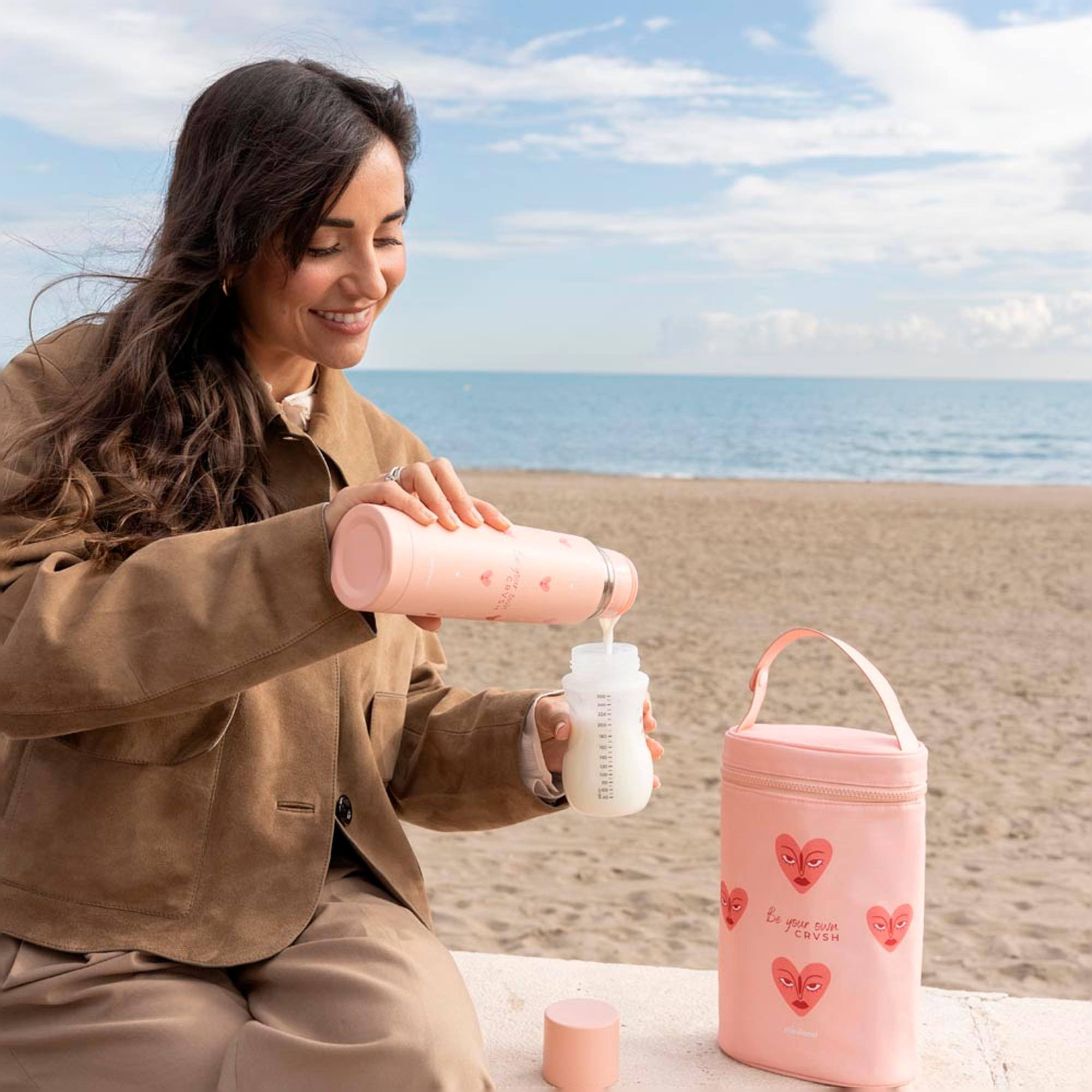 Termo para Líquidos Thermy 500 ml Coleção CRVSH Rosa Flamingo-5