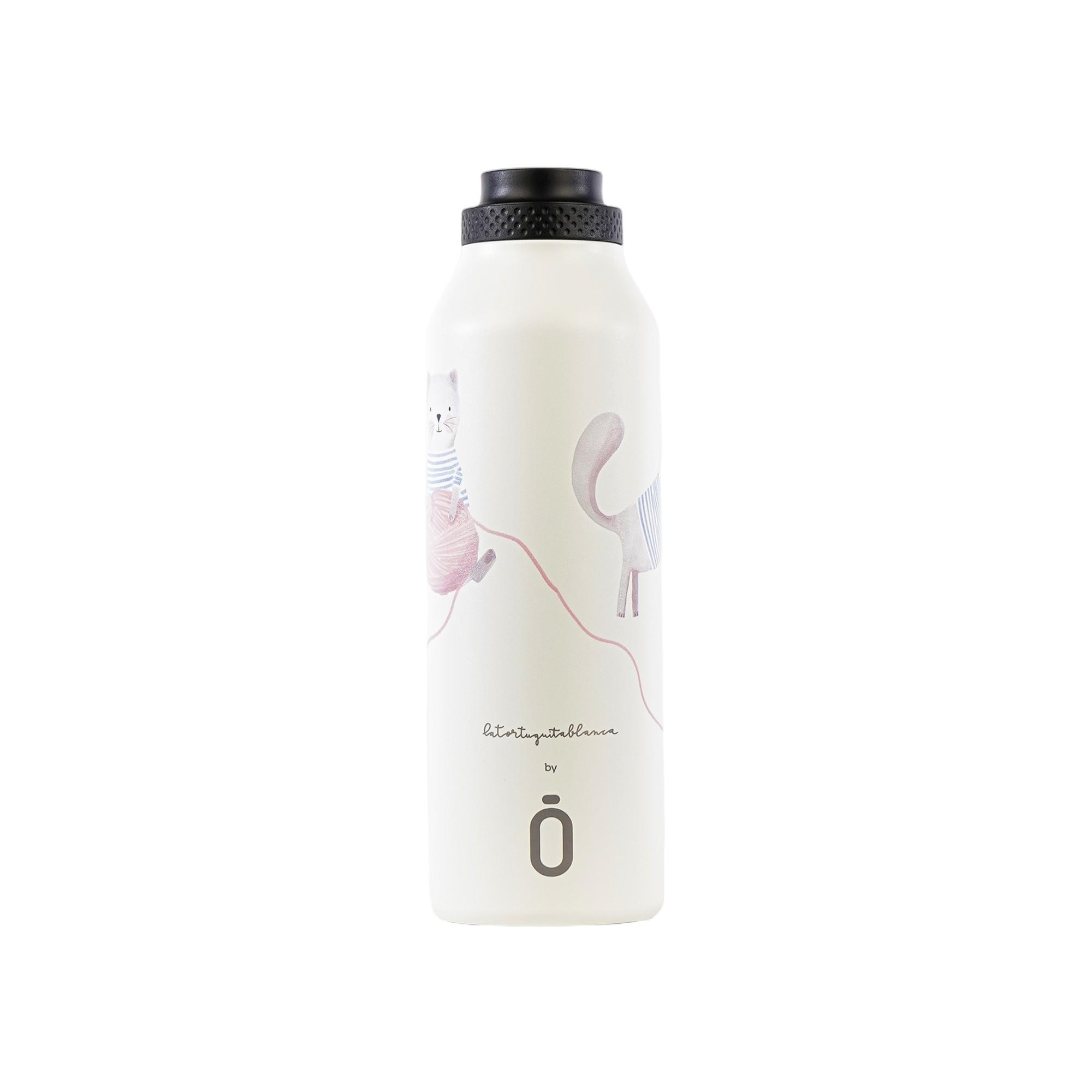 Termo para Líquidos 600 ml Little Cat by Tortuguita Blanca Branco-2