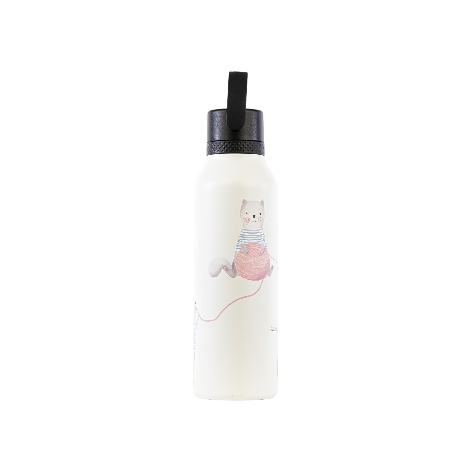Termo para Líquidos 600 ml Little Cat by Tortuguita Blanca Branco-4