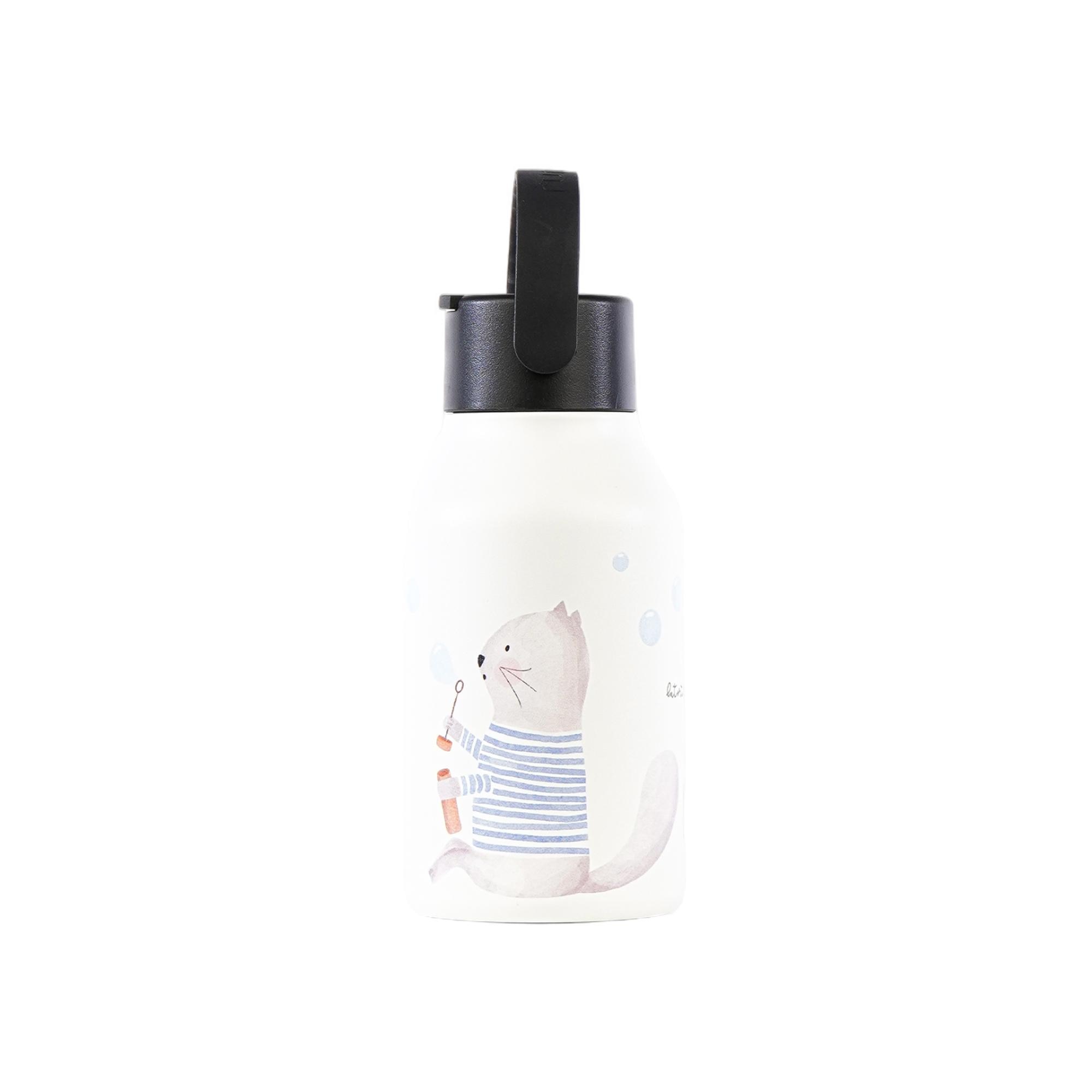 Garrafa Térmica 350 ml Little Cat by Tortuguita Blanca Branco-3