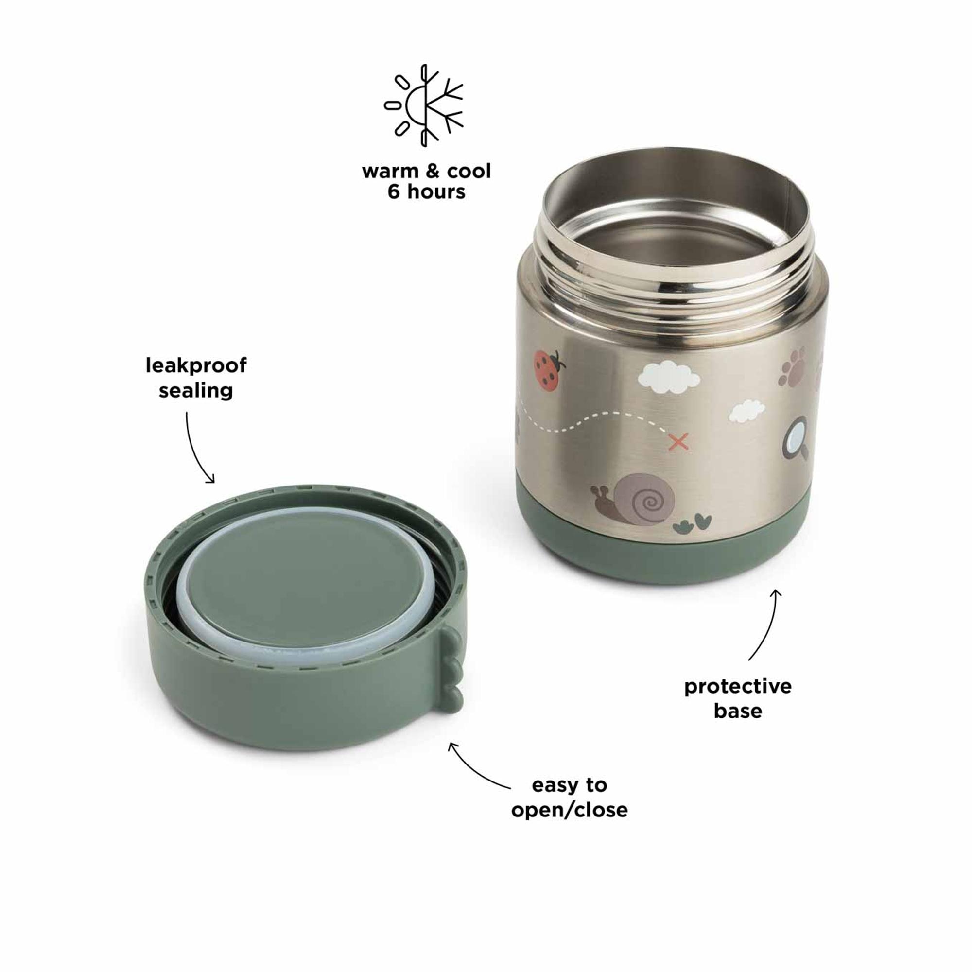 Termo para Sólidos 300 ml Coleção Tiny Trails Verde-militar-3