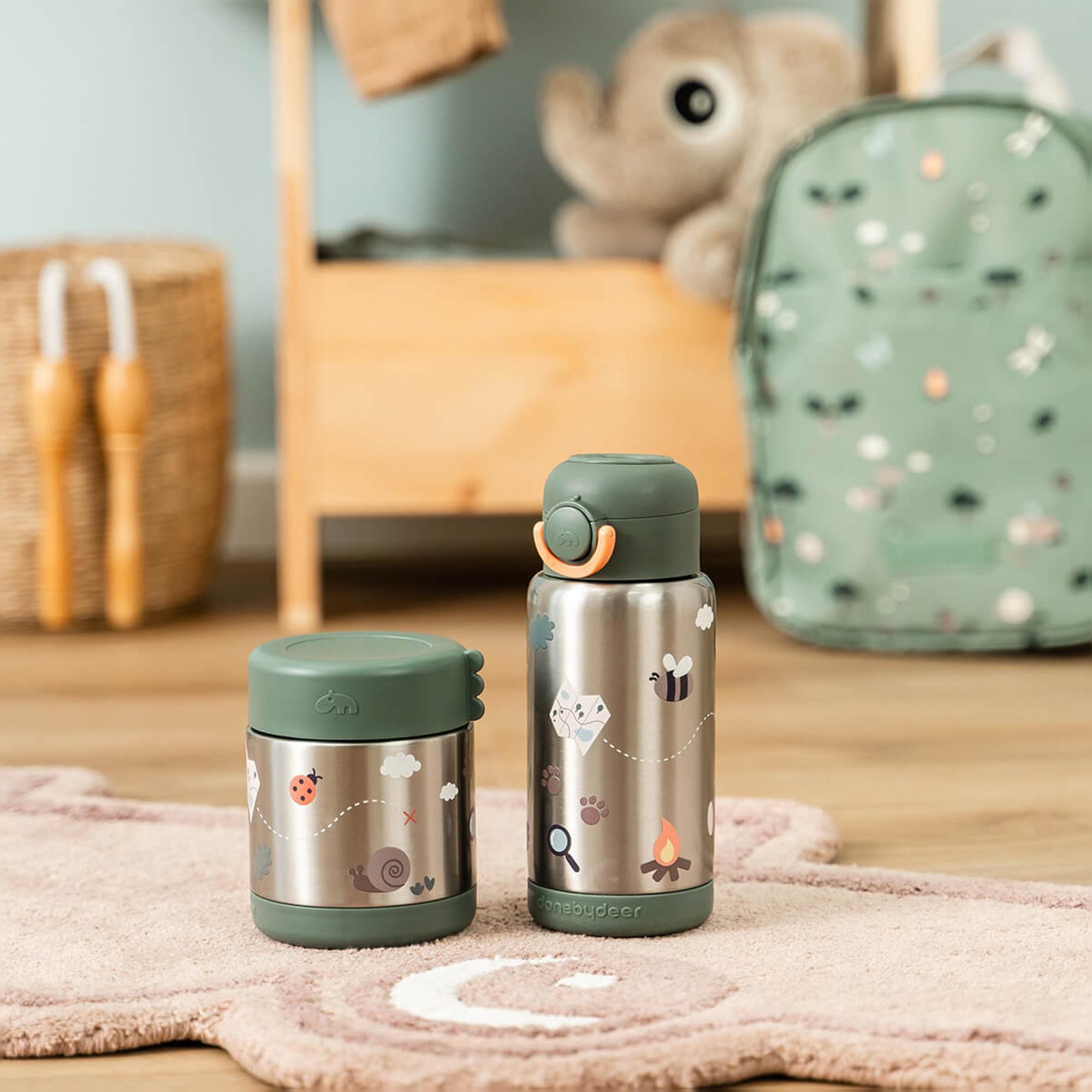 Termo para Sólidos 300 ml Coleção Tiny Trails Verde-militar-5