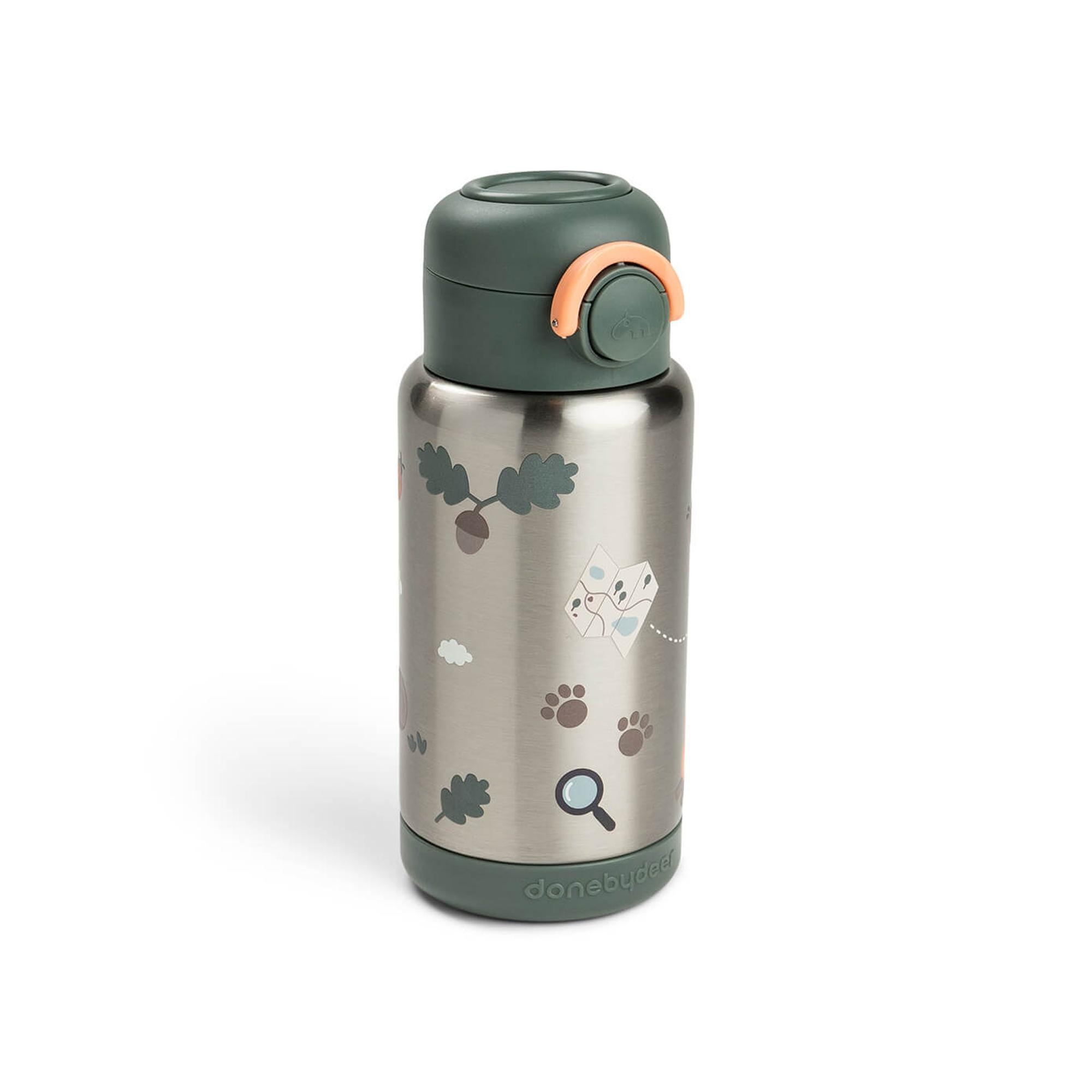 Done by Deer - Botella térmica con pajita Done by Deer 340ml colecc. Tiny Trails.