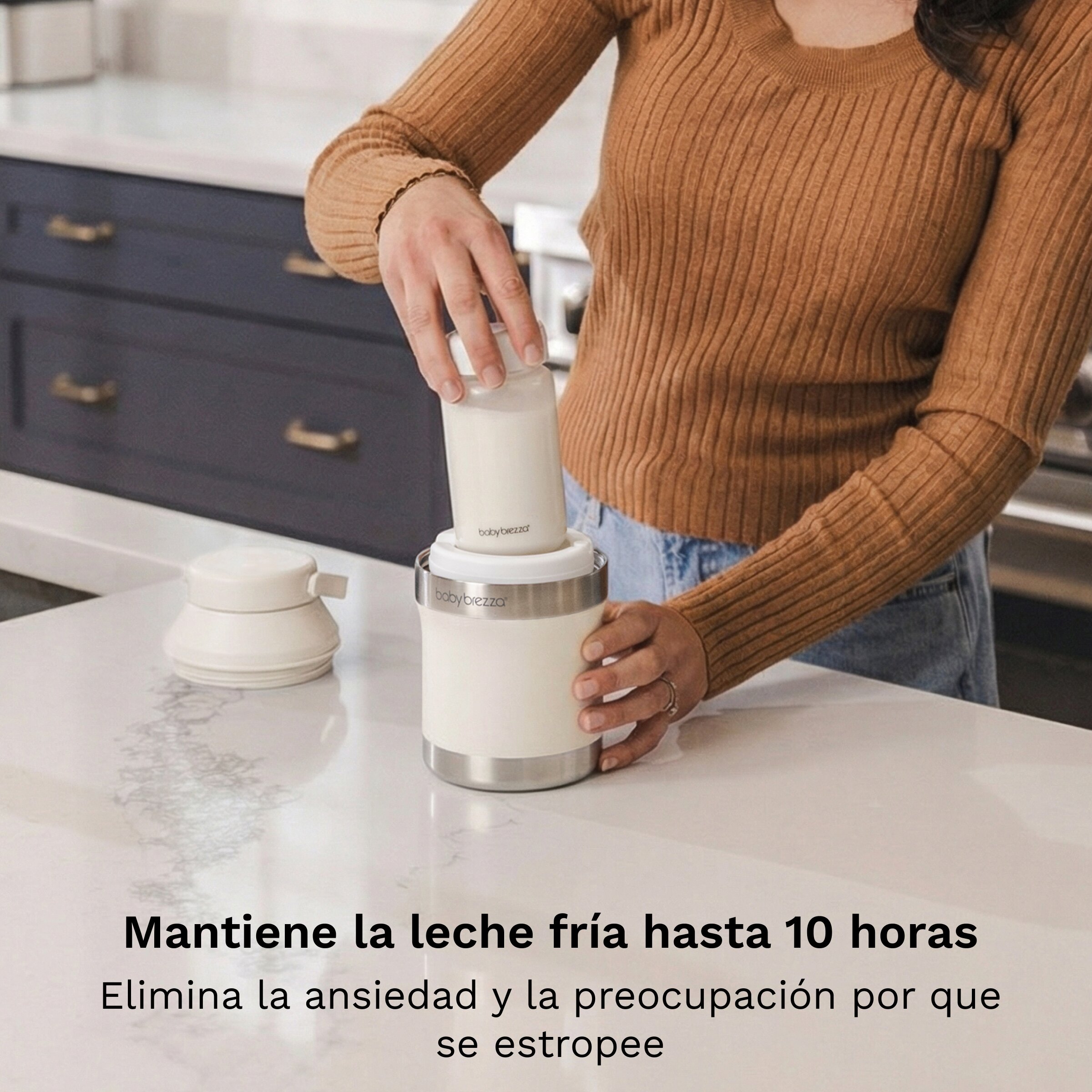 Termo Portátil Babybrezza de Leite Materno Breastmilk Cooler 300 ml Branco-2