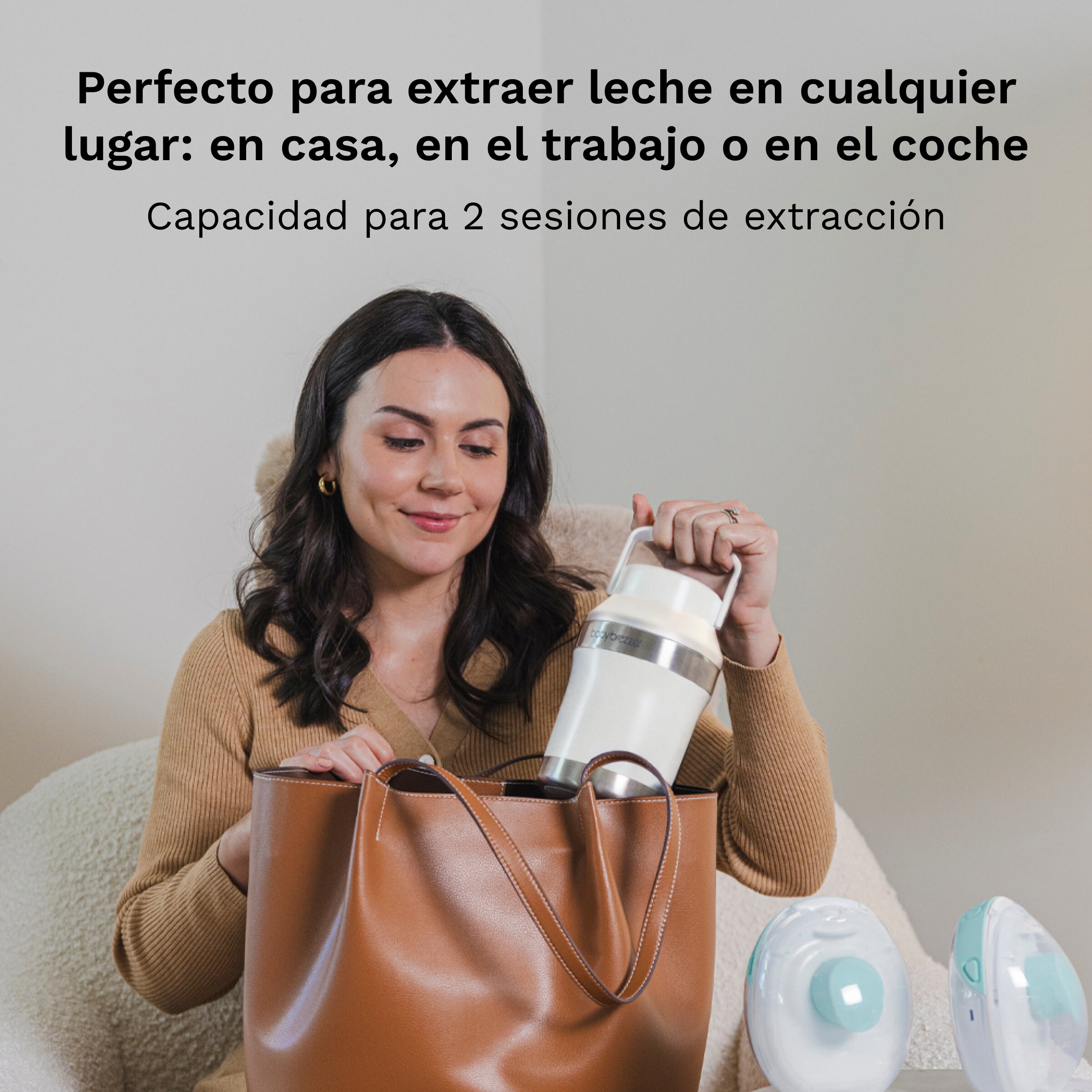 Termo Portátil Babybrezza de Leite Materno Breastmilk Cooler 300 ml Branco-3