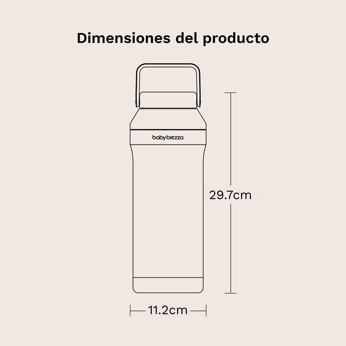 Termo portátil Babybrezza de leite materno Breastmilk Cooler 600 ml Branco-11