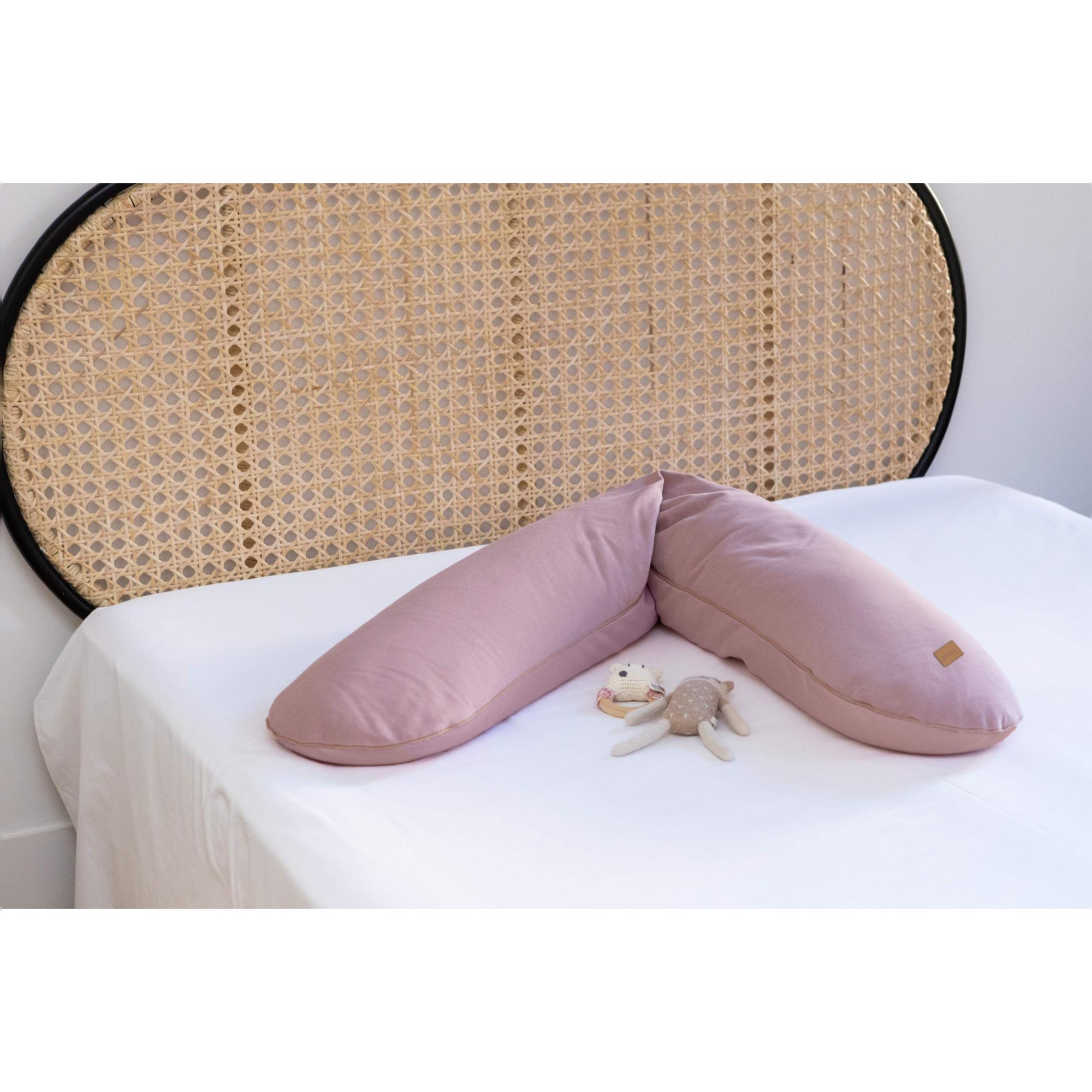 Imagen 3 de Almohada de embarazo y lactancia Béaba Big Flopsy colec. French Terry - Rosa Flamingo Rosa Flamingo