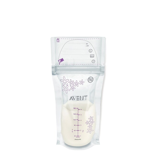 25 bolsas de lactancia Philips Avent. Almacenamiento y conservación de leche Materna, 180ml