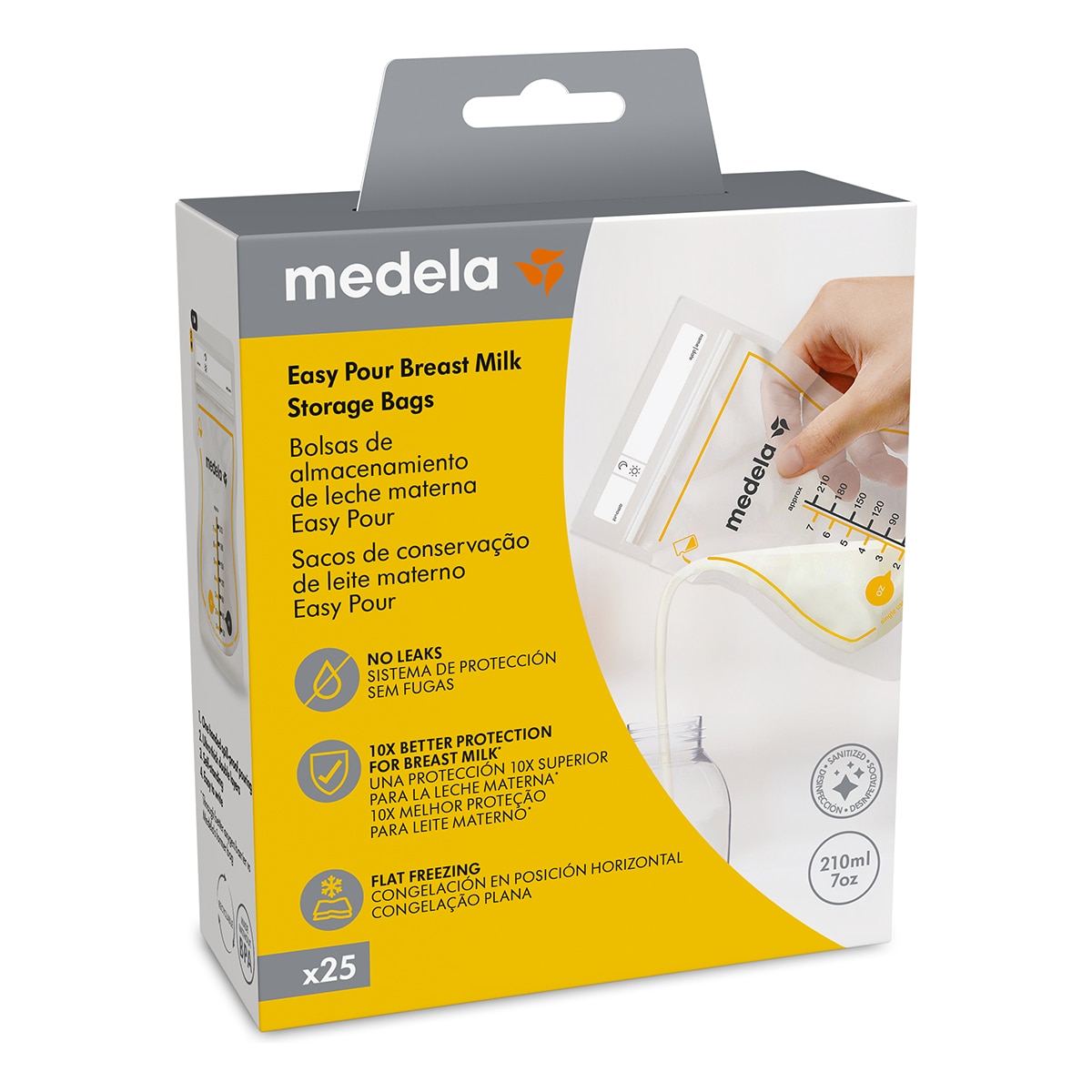 Bolsas de Armazenamento Medela para Leite Materno (25 unid.) transparentes Transparente-10