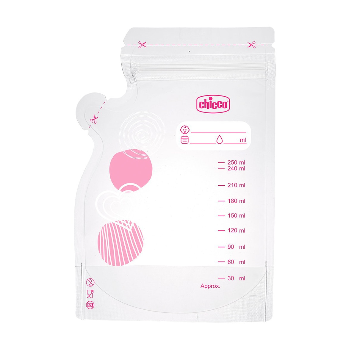 Bolsas de Conservação para Leite Materno 30 unid. - 230 ml Transparente-2