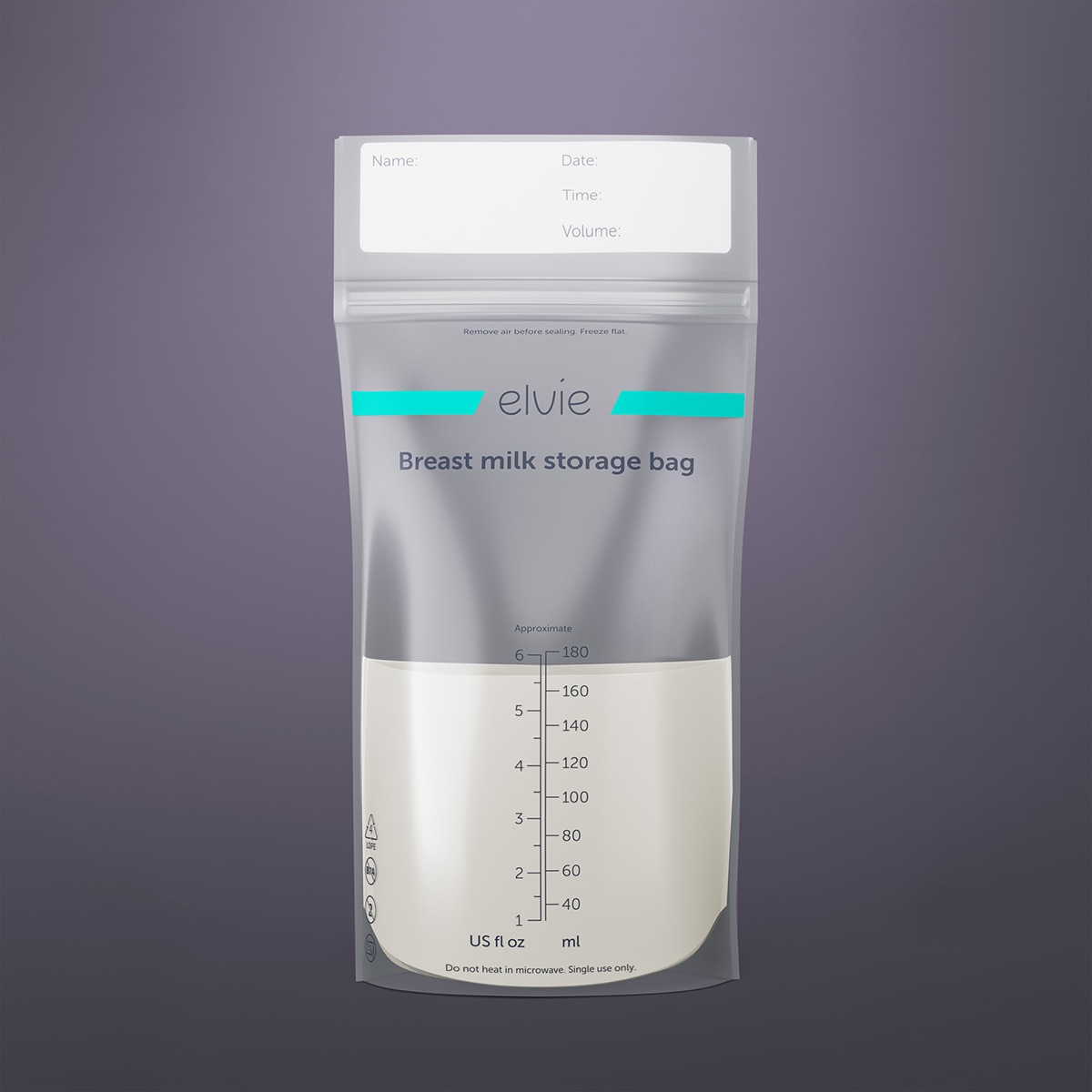 Bolsa conservación leche materna Elvie pack 100ud Blanco Blanco-2