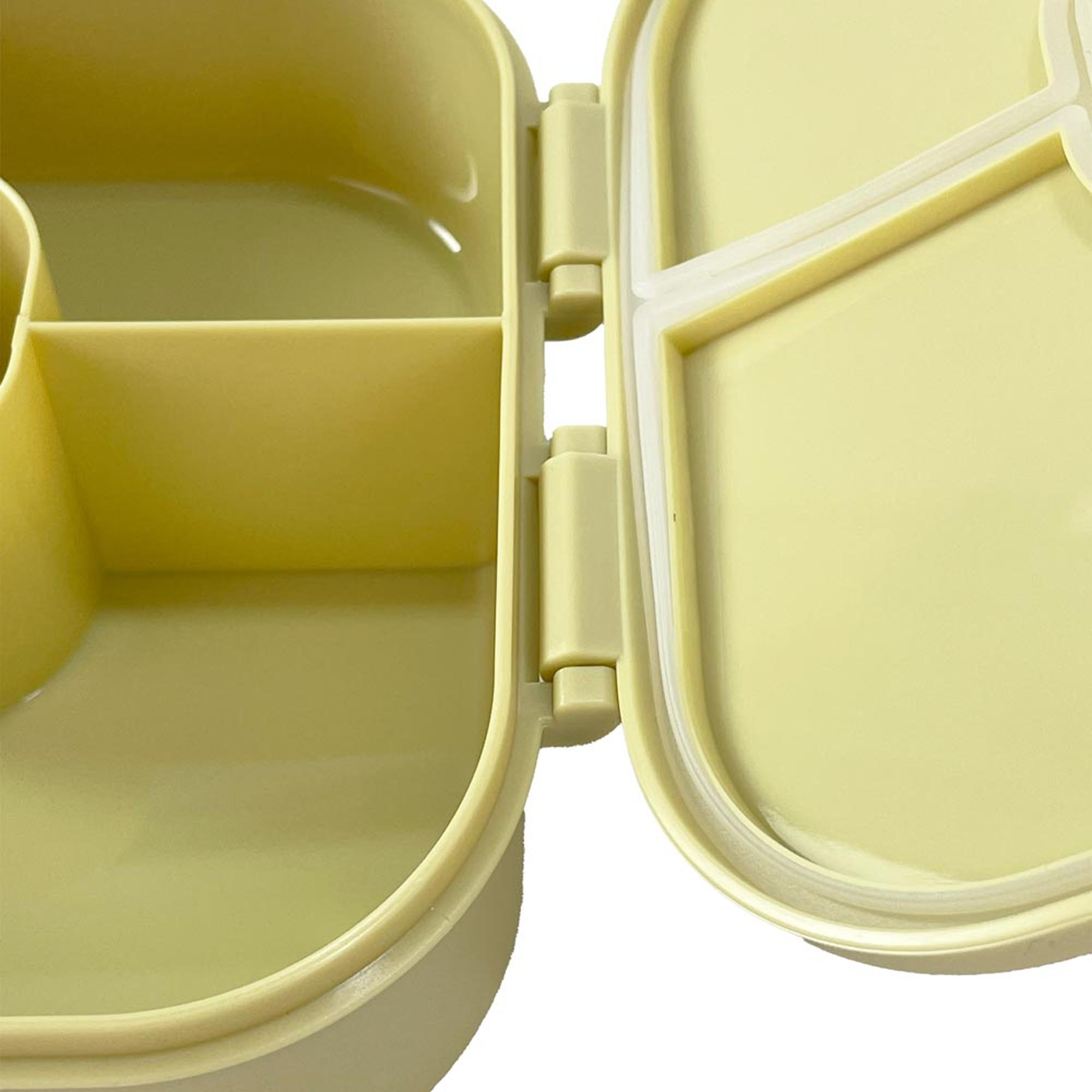 Recipiente Porta-Alimentos com Separadores Verde Primavera-4
