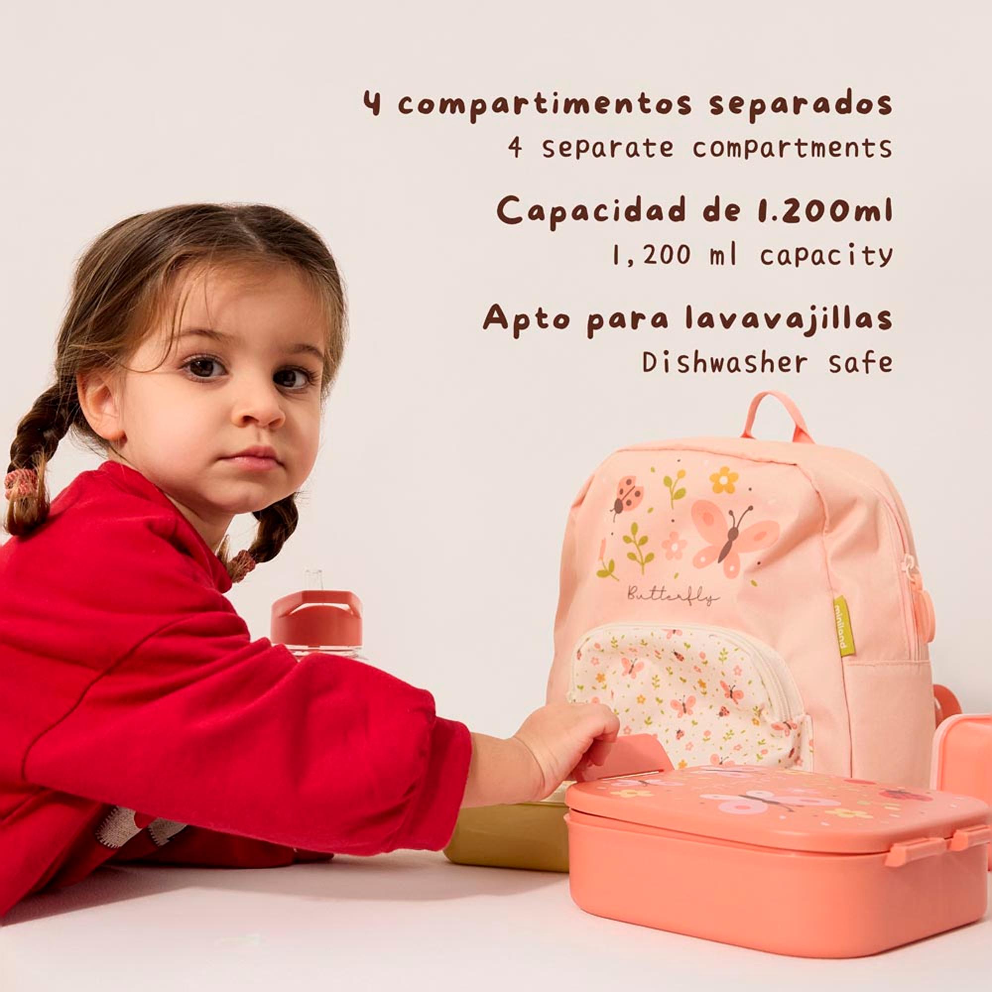 Recipiente Porta-Alimentos com Separadores Salmão-6