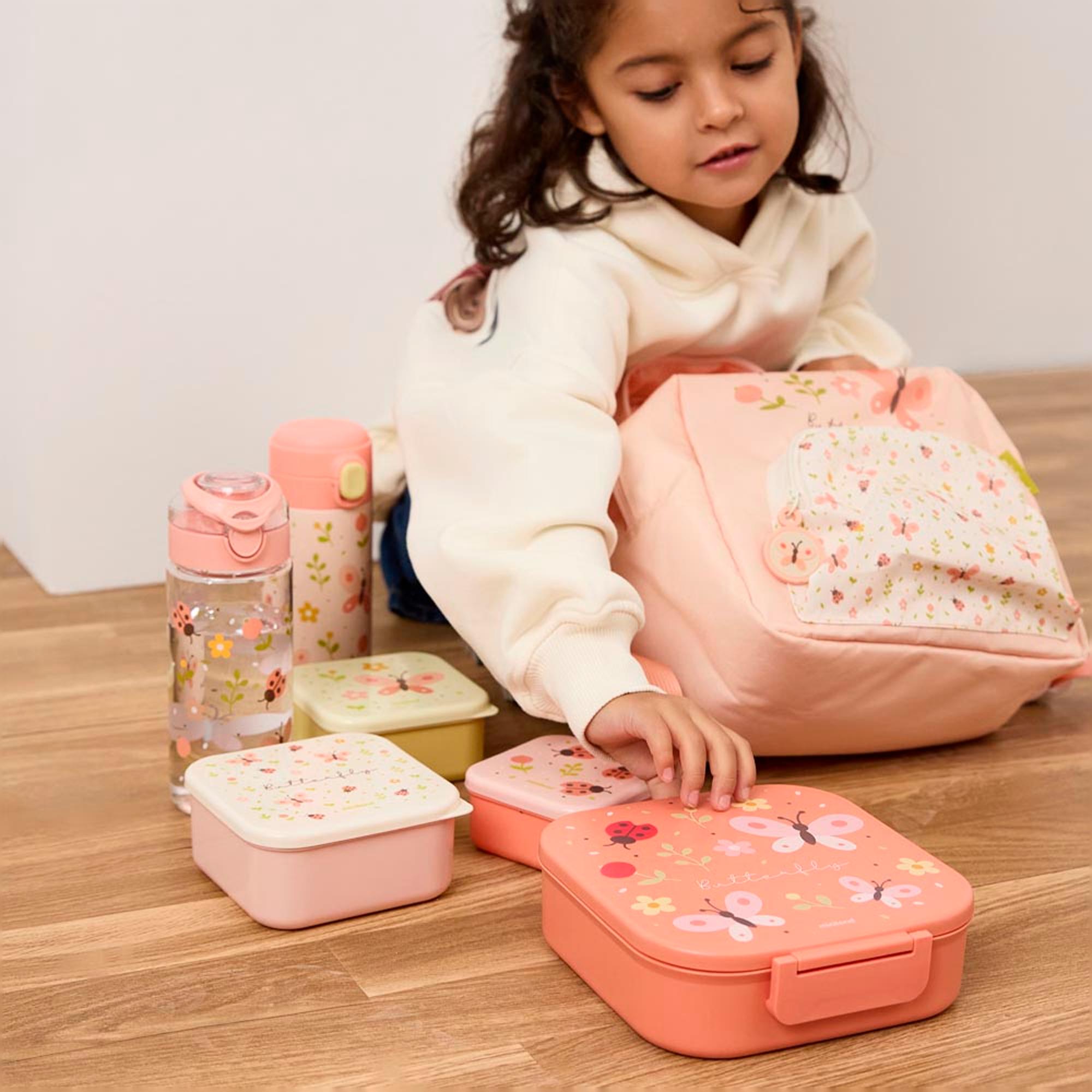 Recipiente Porta-Alimentos com Separadores Salmão-8