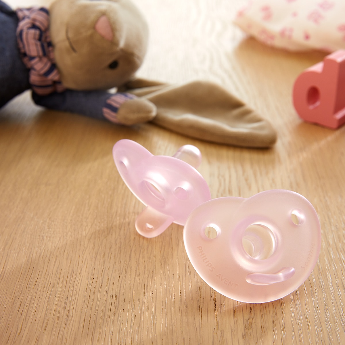 Chupete Philips Avent Soothie Silicona 0-6 meses 2 uds - Rosa Rosa-6