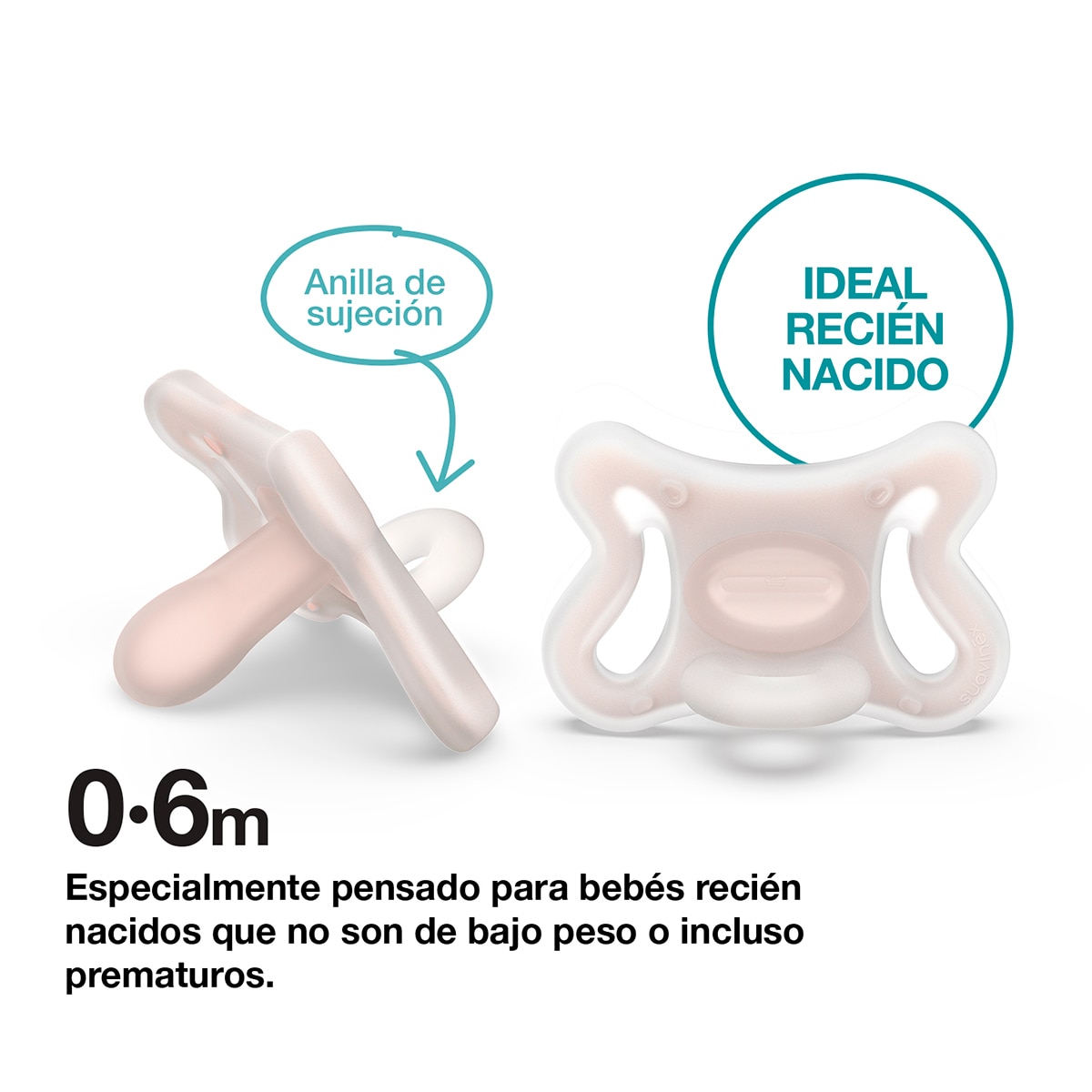 Chupete fisiológico Suavinex GAMA ZERO Sx Pro - Natural Natural-3
