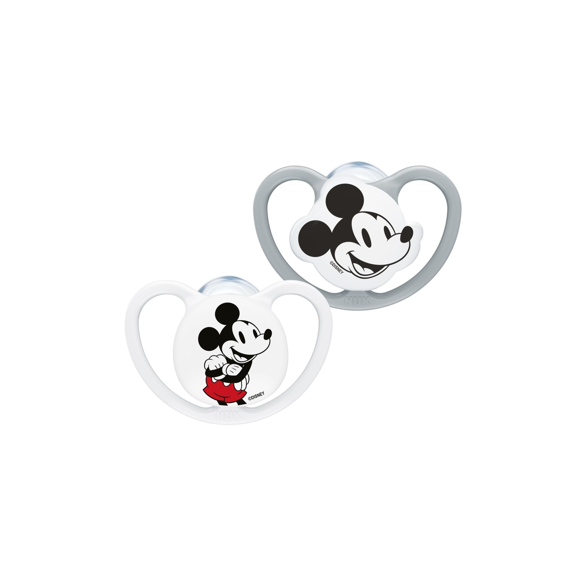Nuk - Chupetes silicona Nuk Space Mickey pack 2ud.
