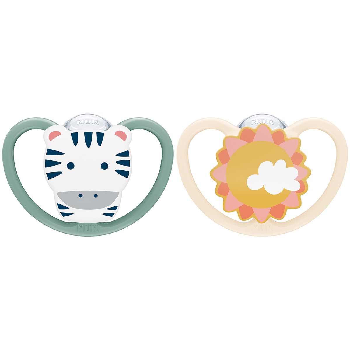 Nuk - Chupetes anatómicos Nuk SPACE de silicona, pack 2ud 18-36meses.