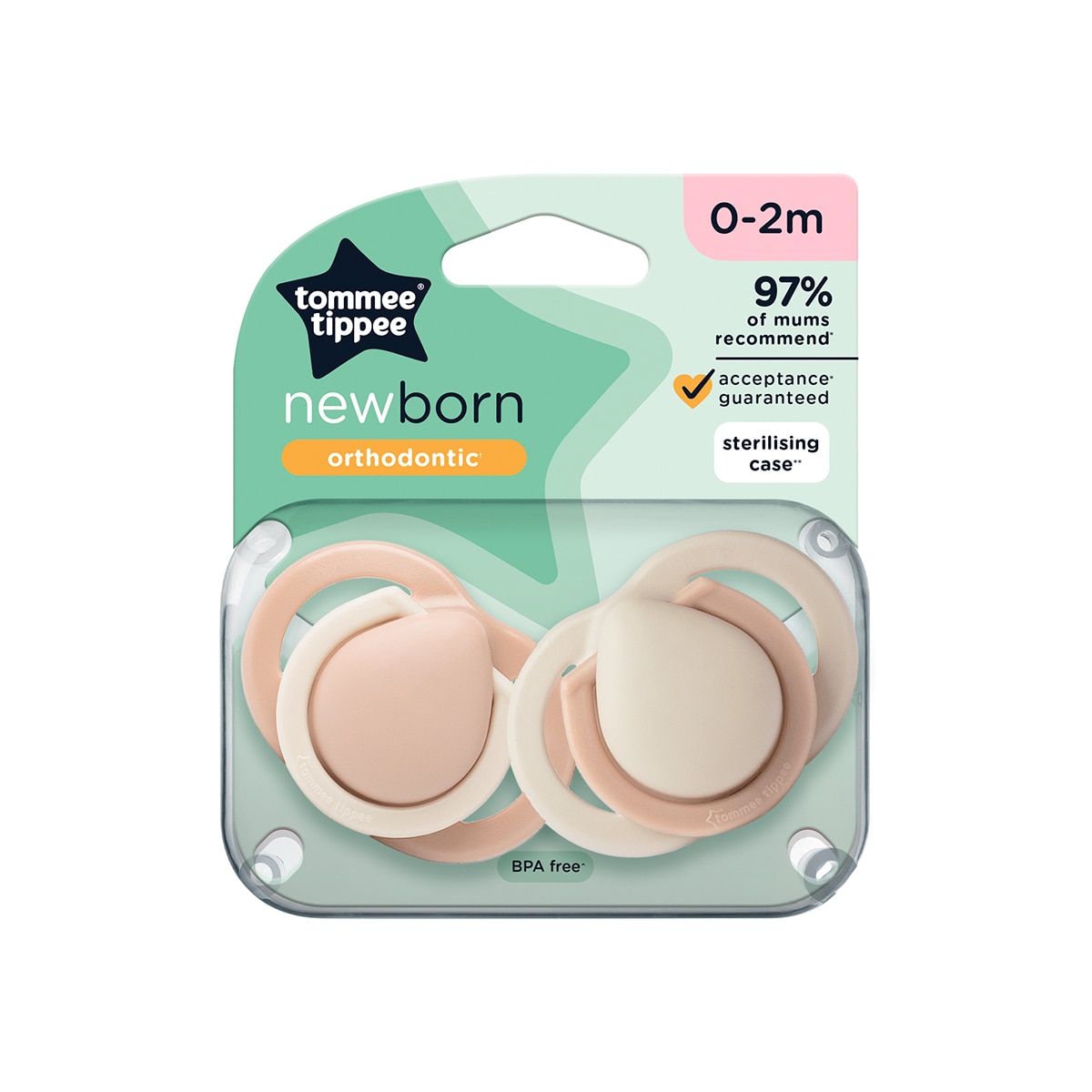 Chupete Tommee Tippee para Recien Nacido, 0-2 meses pack 2ud - Multicolor Multicolor-3