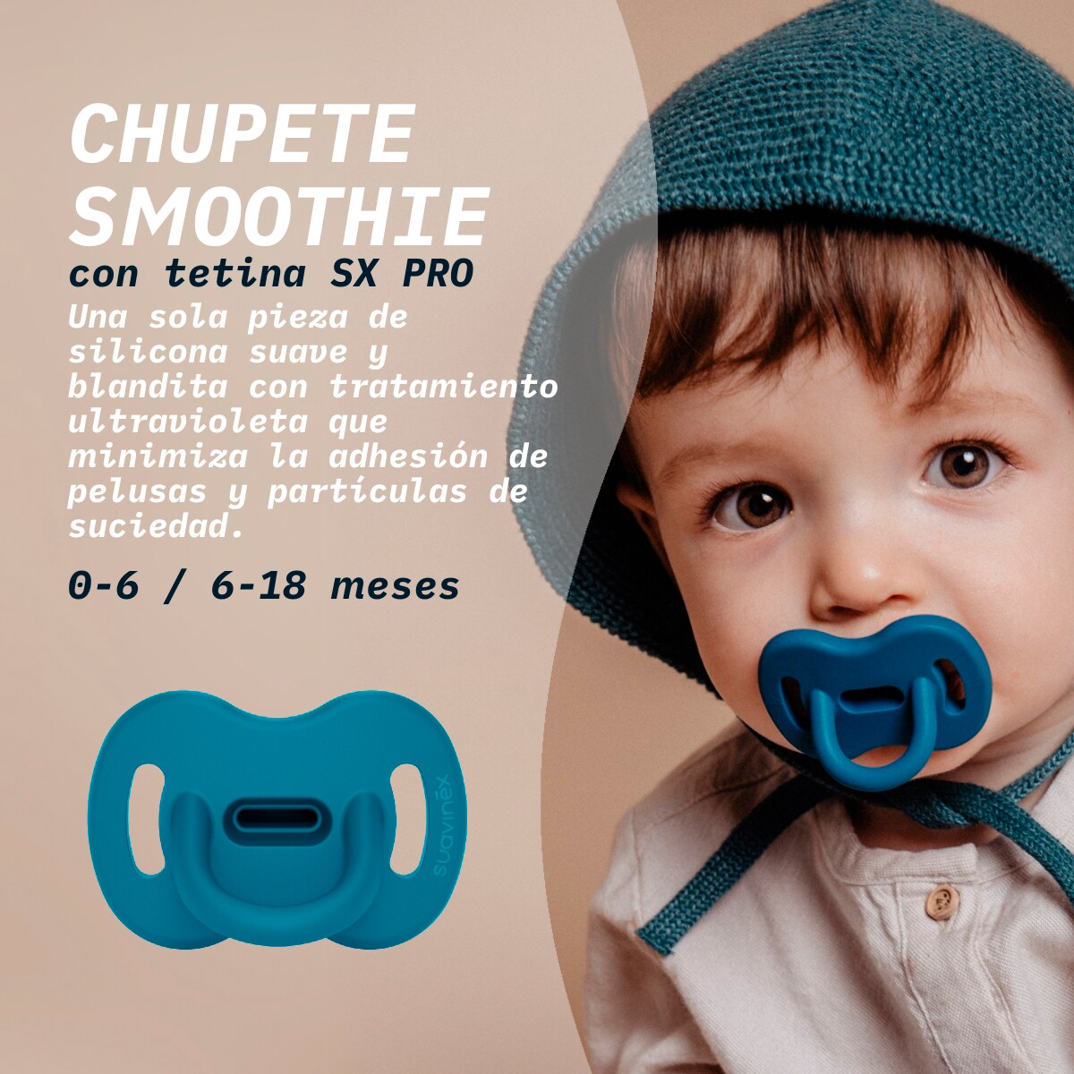 Chupeta Fisiológica Sx Pro Colour Essence Butterfly - 0-6 Meses Bege-4