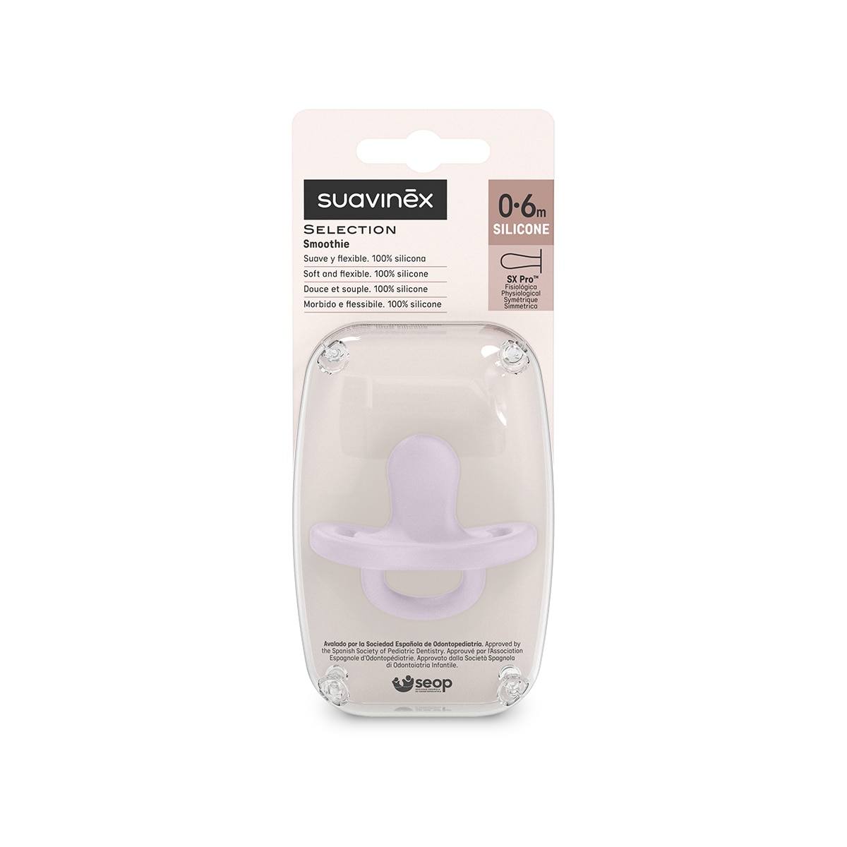 Chupeta Fisiológica Sx Pro Colour Essence - 0-6 Meses Lilás-3