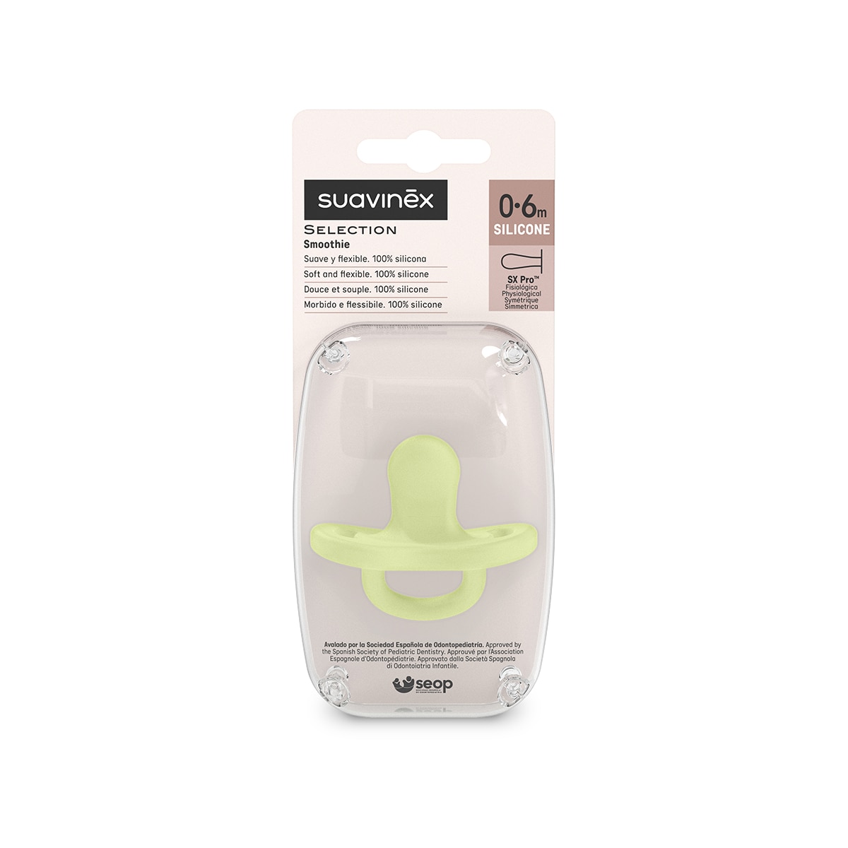 Chupete fisiológico Suavinex Sx Pro Colour Essence 0-6M - Verde claro Verde claro-3