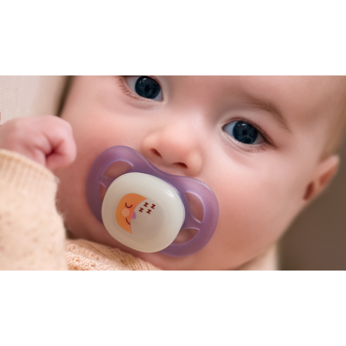 Chupete nocturnos Philips Avent Ultra Star 0-2 meses 2ud, brilla en la oscuridad - Lila Lila-2