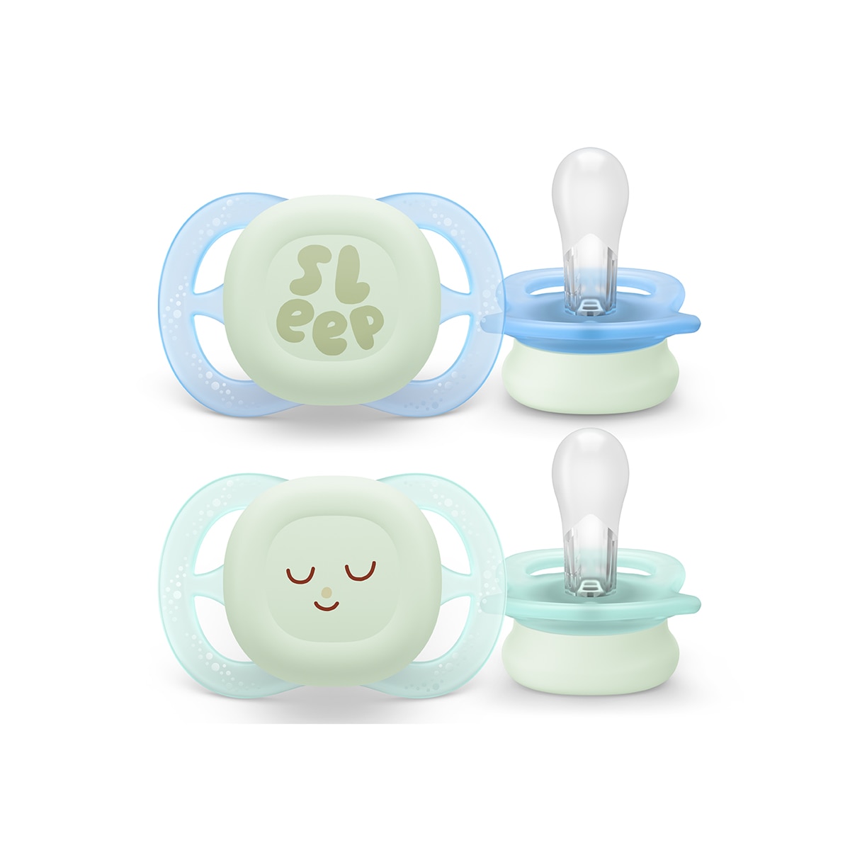 Philips Avent - Chupete nocturnos Philips Avent Ultra Star 0-2 meses 2ud, brilla en la oscuridad.