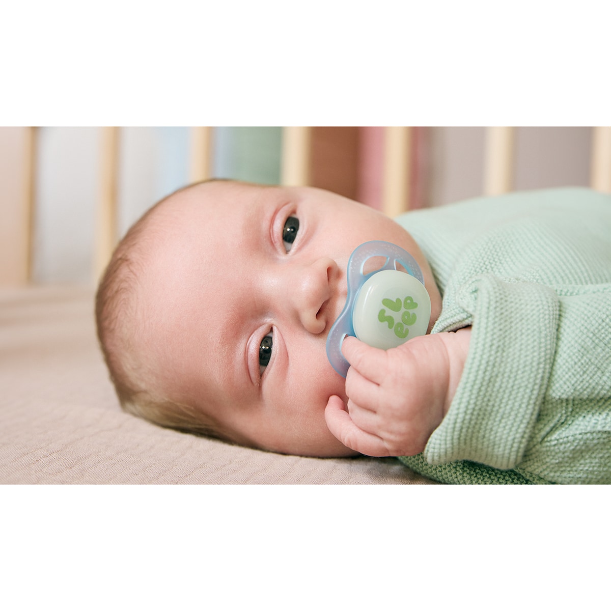 Chupeta Noturna Avent Ultra Star 0-2 Meses 2 Unidades, Brilha no Escuro Verde Água-4