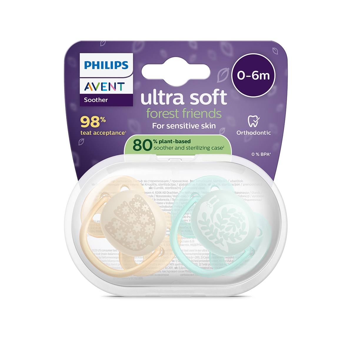 Chupeta Ultra Soft 0-6 Meses - 2 Un. Verde Mint-4