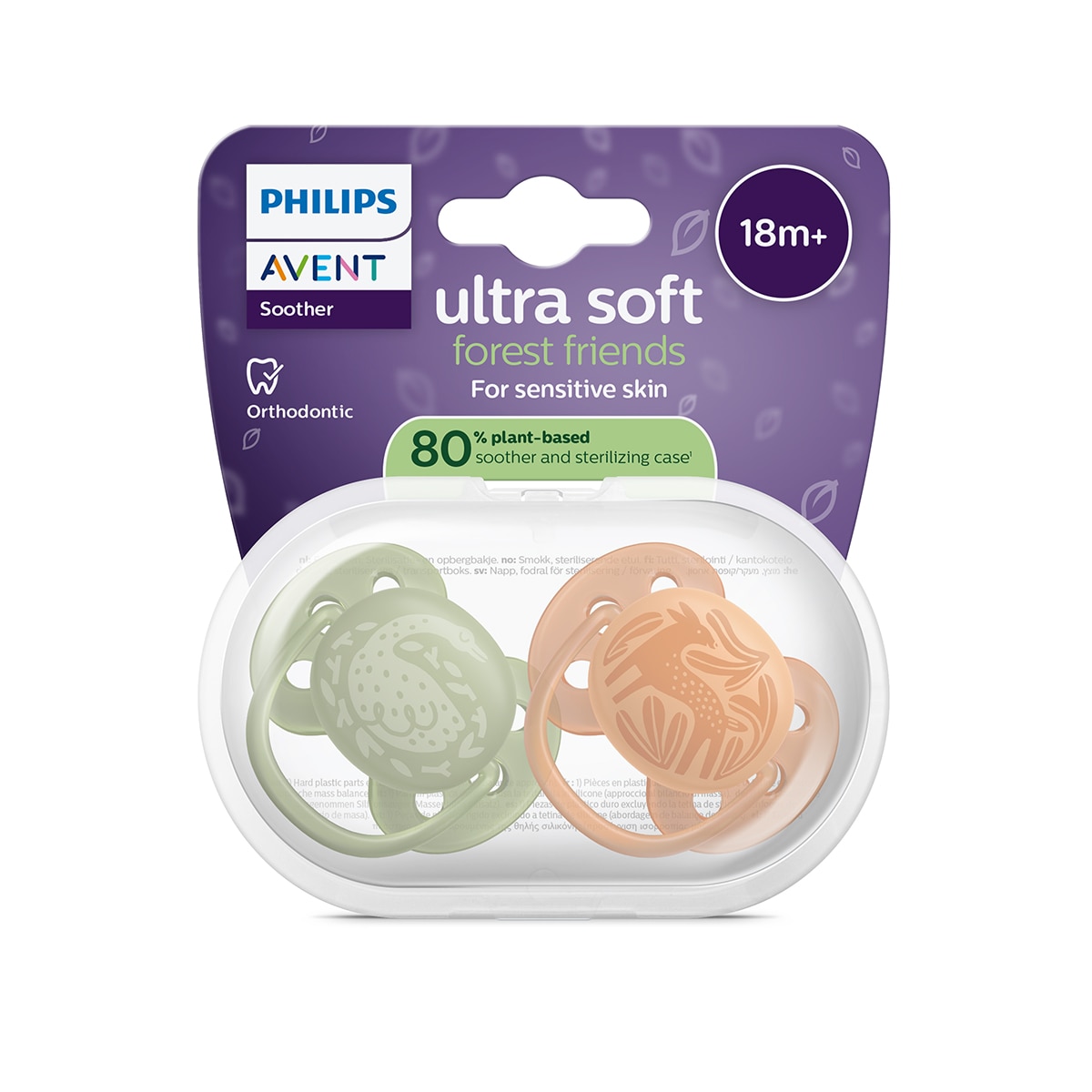 Chupete Philips Avent Ultra Soft +18 meses 2 uds - Verde Mint Verde Mint-3