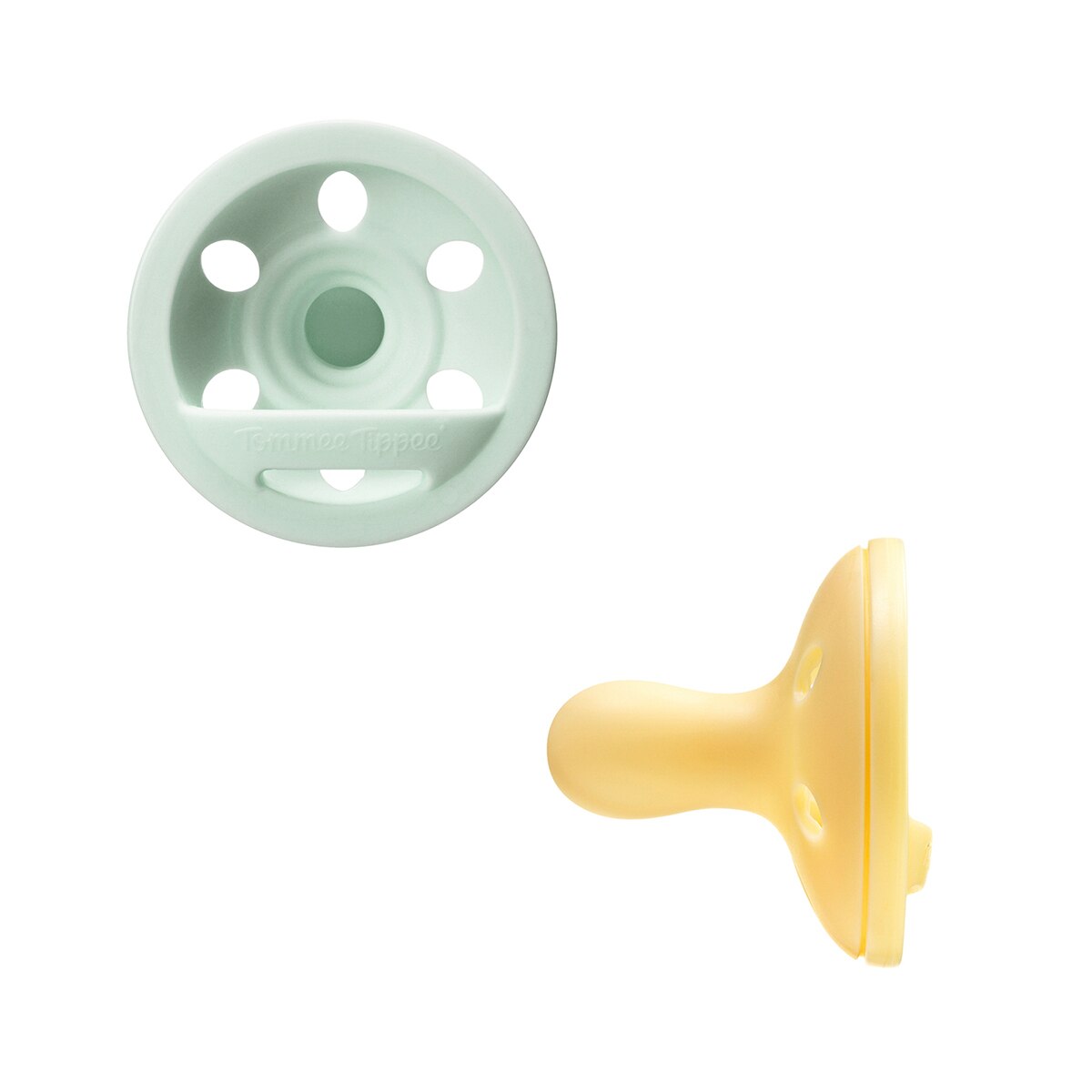 Imagen 2 de Chupete con Forma de Pecho de Tommee Tippee, 0-6 meses - Verde / Amarillo Verde / Amarillo