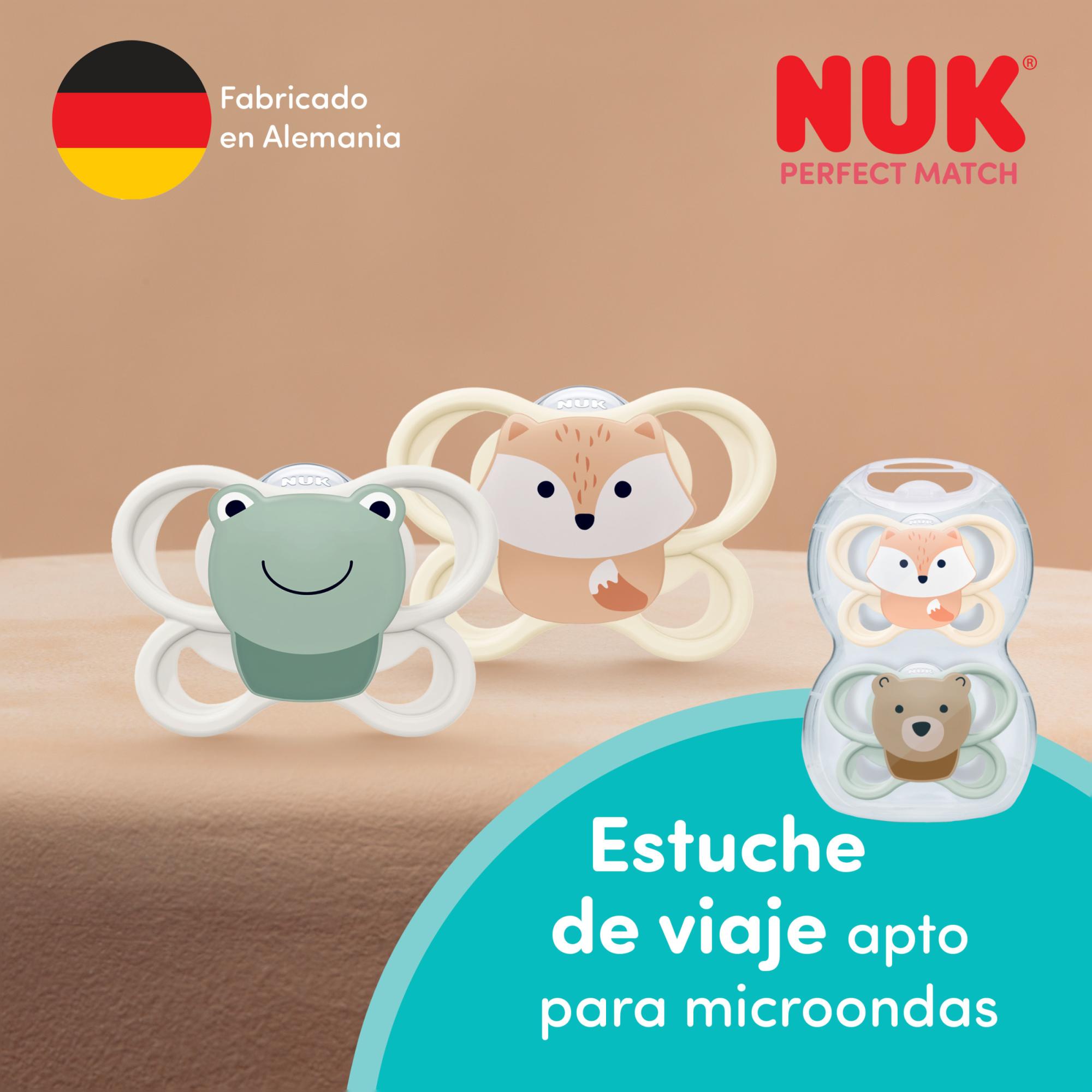 Chupetes anatómicos NUK Perfect Match air 0-6meses, 2ud - Verde anticuario Verde anticuario-5
