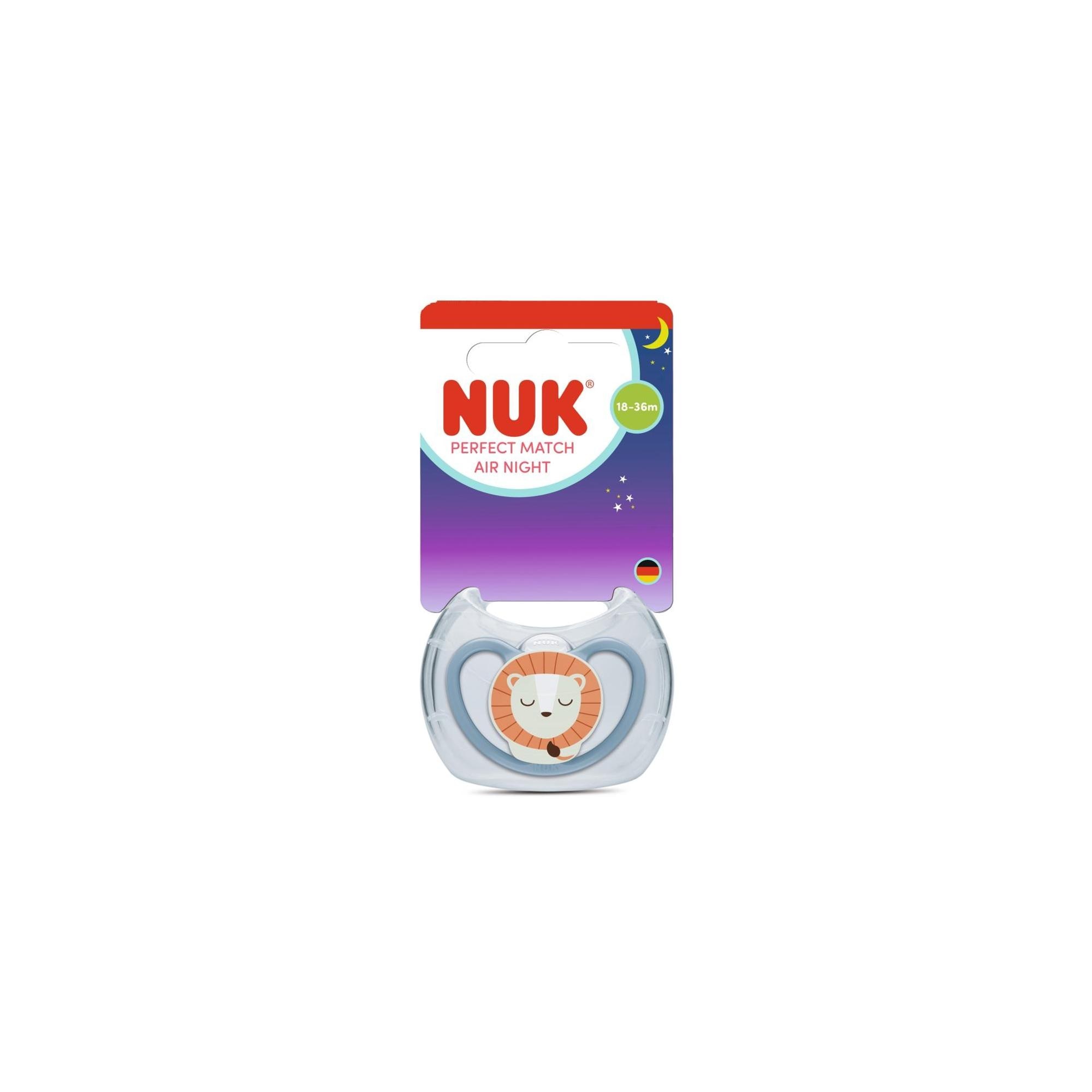 Nuk - Chupete anatómico NUK Perfect Match night air 18-36meses.