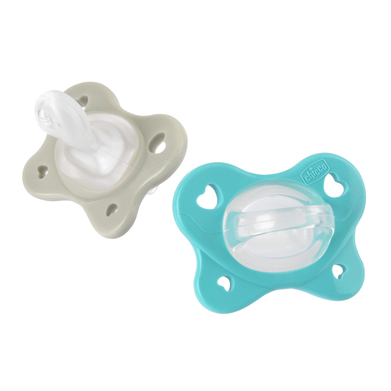 Chupete silicona Chicco Dual soft 6-16 meses, 2ud - Azul Cielo Azul Cielo-2