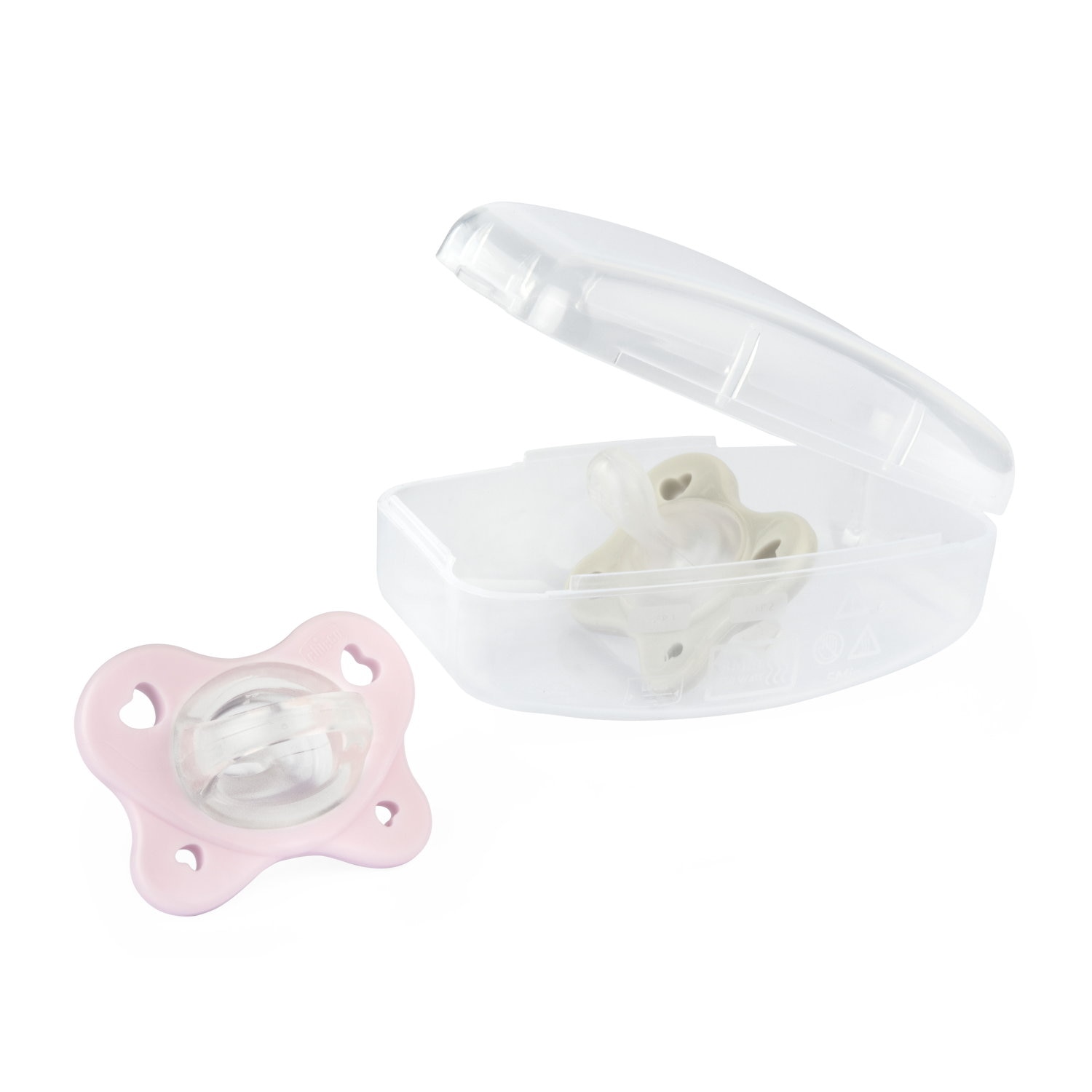Imagen 7 de Chupete silicona Chicco Dual soft 2-6 meses, 2ud - Rosa claro Rosa claro