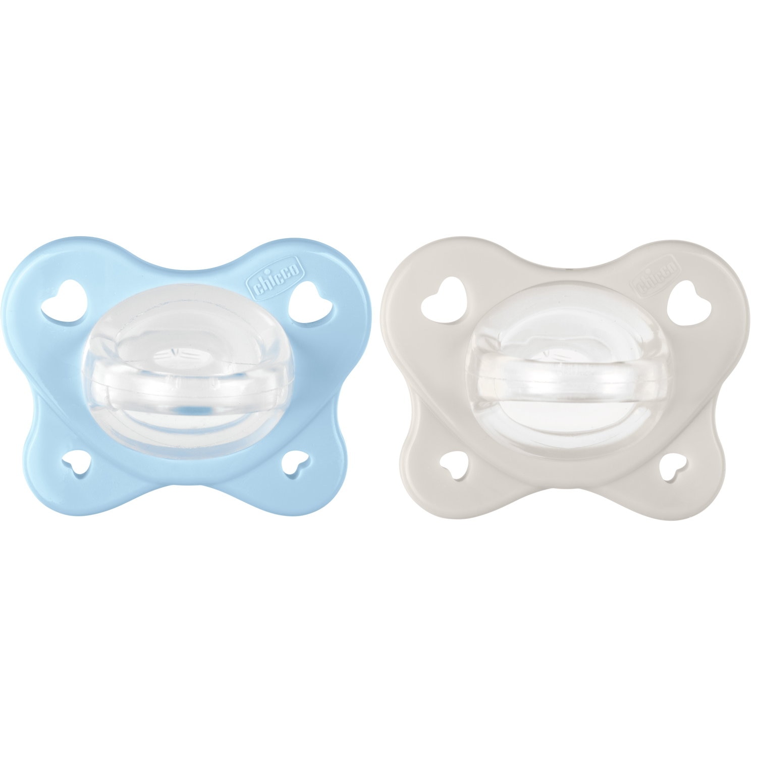 Chicco - Chupete silicona Chicco Dual soft 2-6 meses, 2ud.