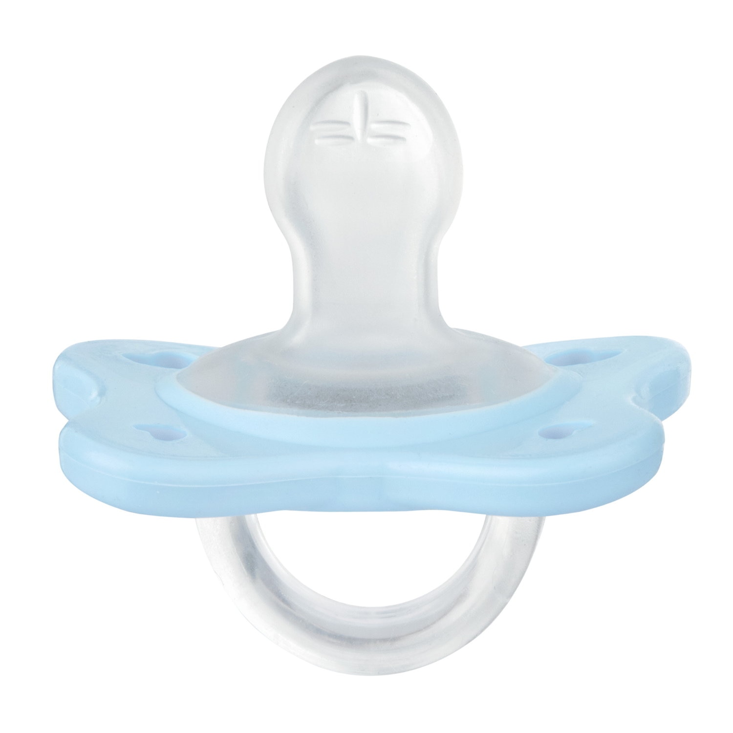 Imagen 5 de Chupete silicona Chicco Dual soft 2-6 meses, 2ud - Azul claro Azul claro