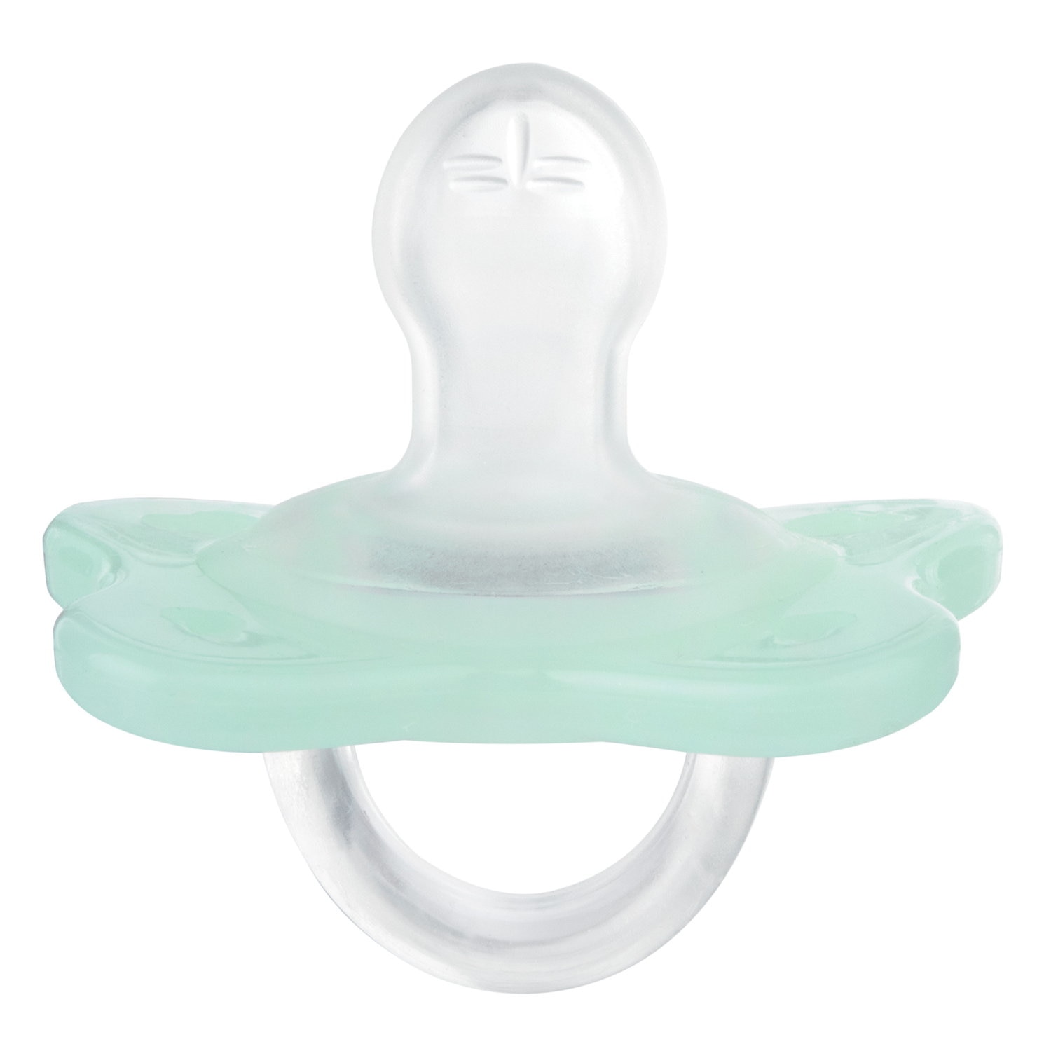 Imagen 3 de Chupete silicona Chicco Dual soft 0-2 meses - Verde Agua Verde Agua