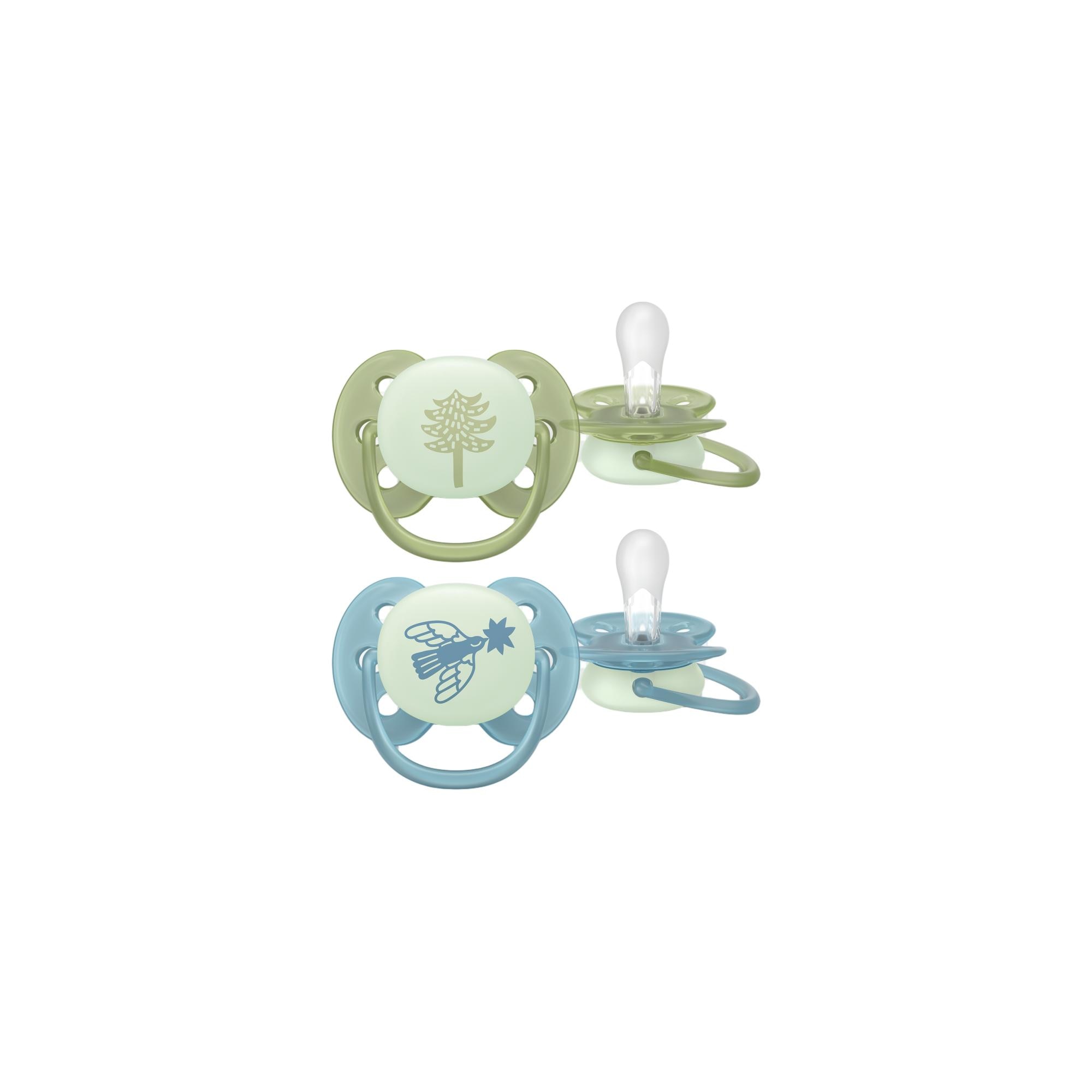 Imagem 0 de Chupetas ultra soft de noite Philips Avent +18meses, 2un