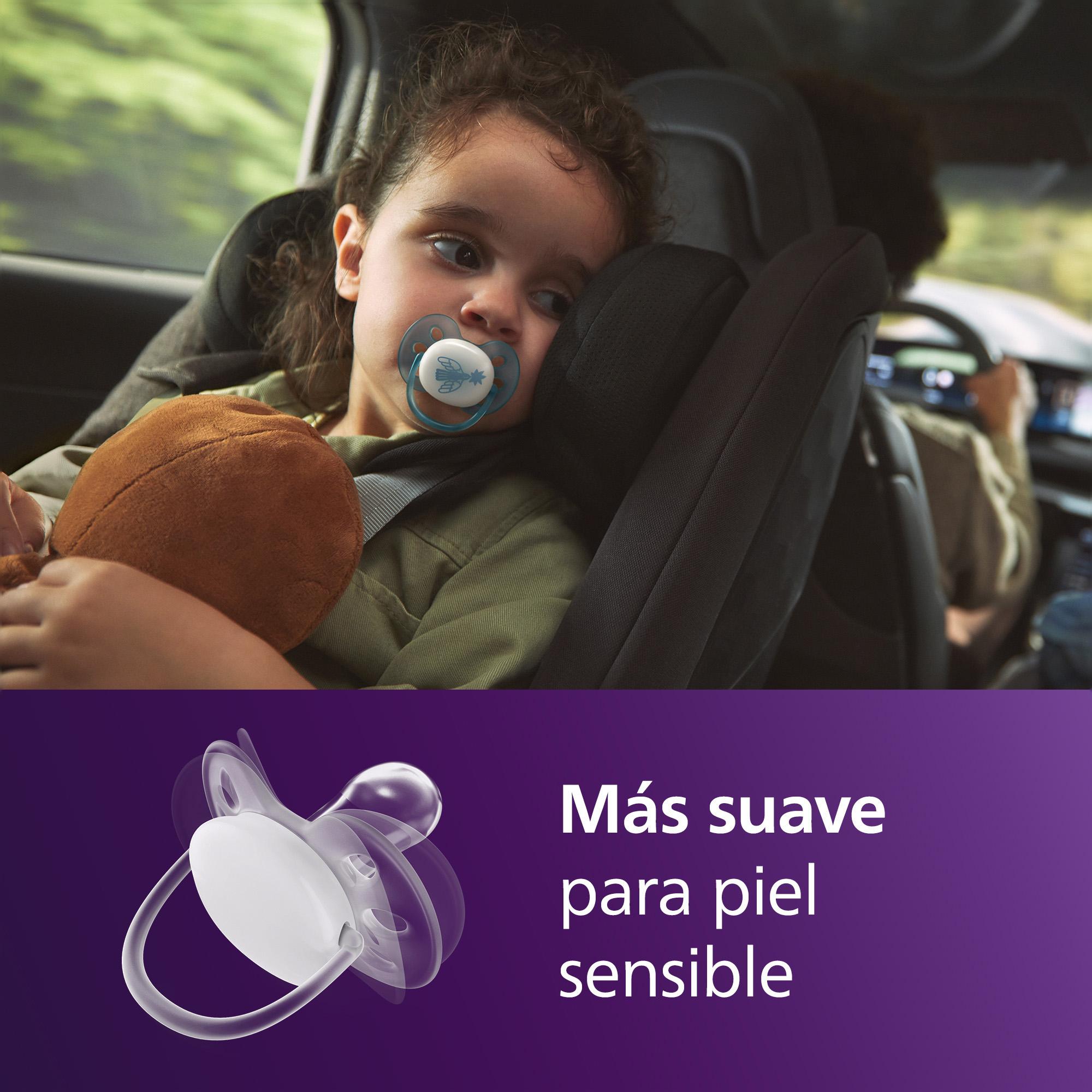Chupetas ultra soft de noite Philips Avent +18meses, 2un Azul-antiquário-5