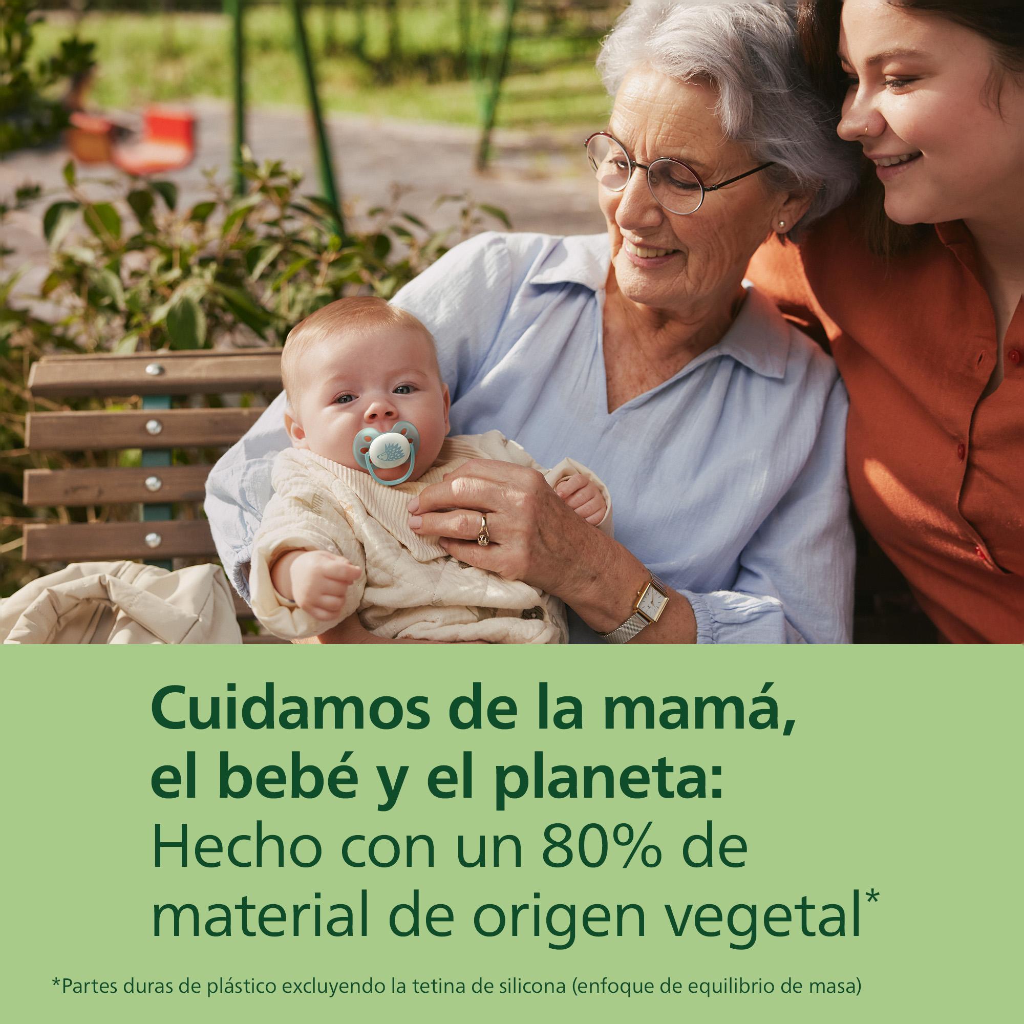 Chupetas ultra soft de noite Philips Avent 0-6meses, 2un Verde Água-3