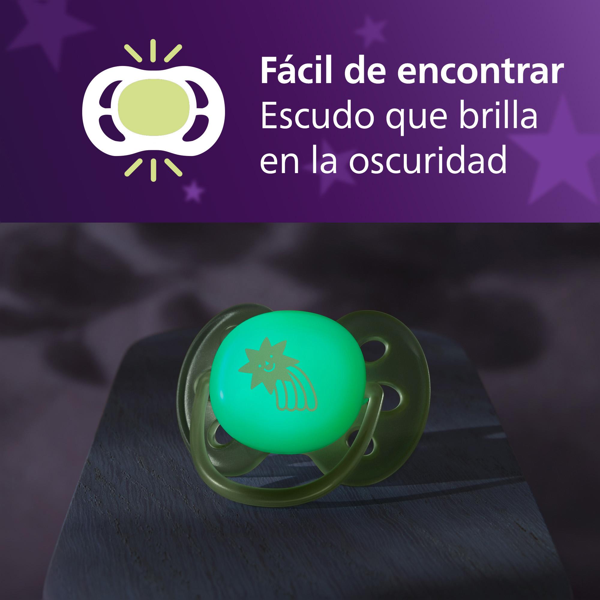 Chupetas ultra soft de noite Philips Avent 0-6meses, 2un Verde Água-6