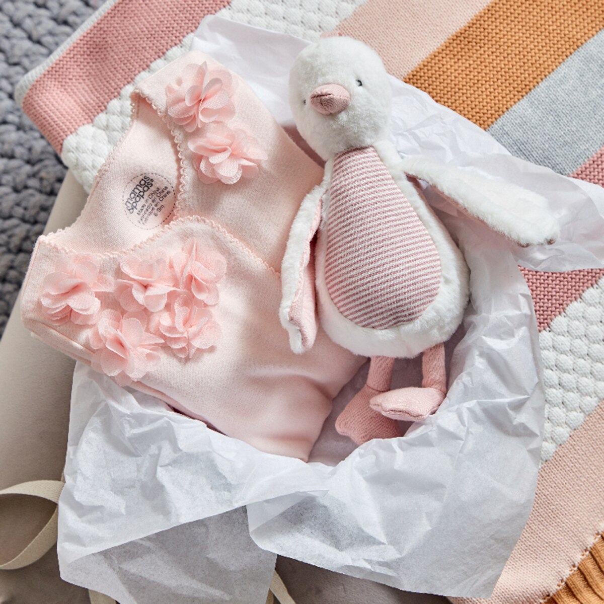 Sonajero pato Mamas & Papas rosa Rosa-3