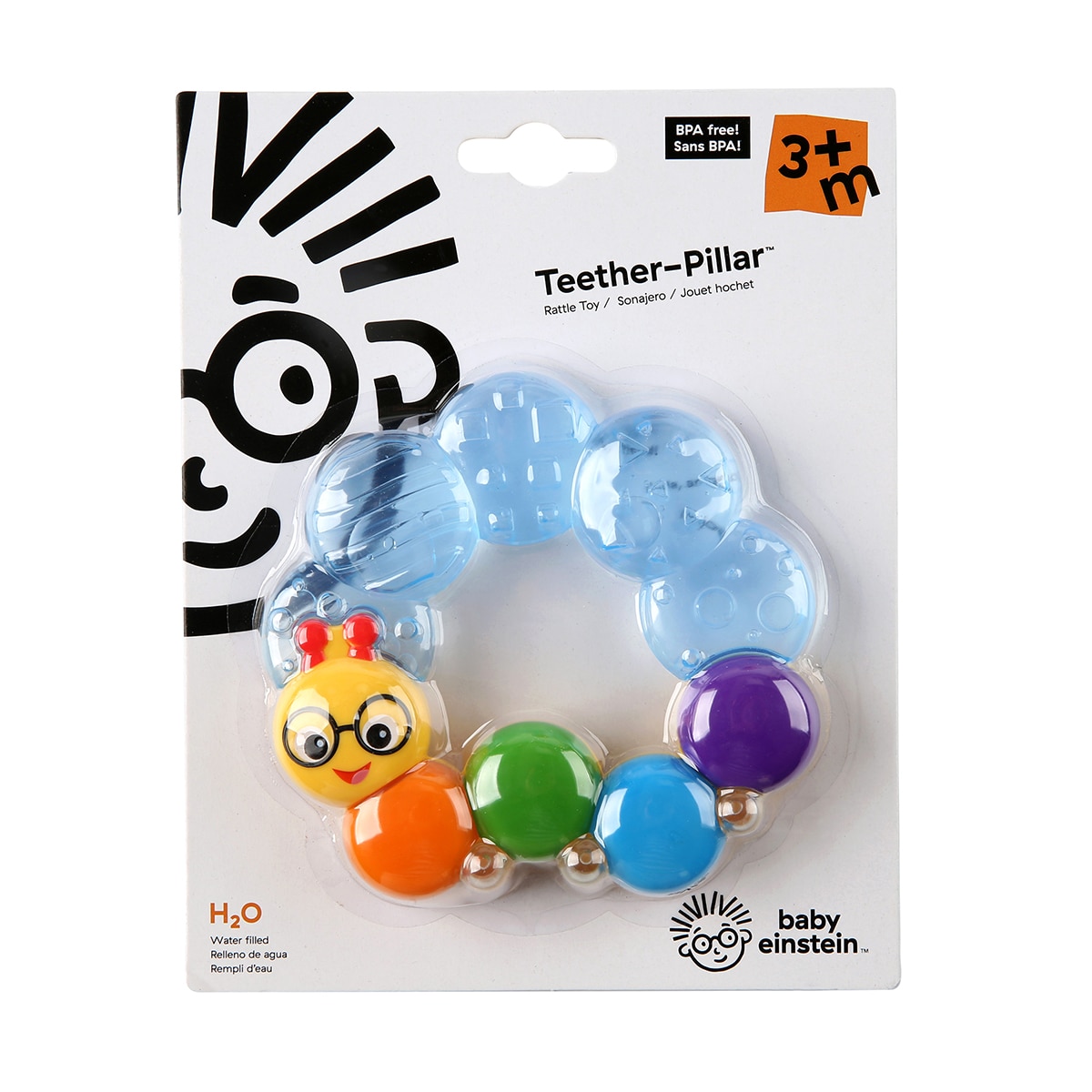 Roca Mordedor Calum Teether-pillar Rattle Toy - Multicolor Multicolor-2