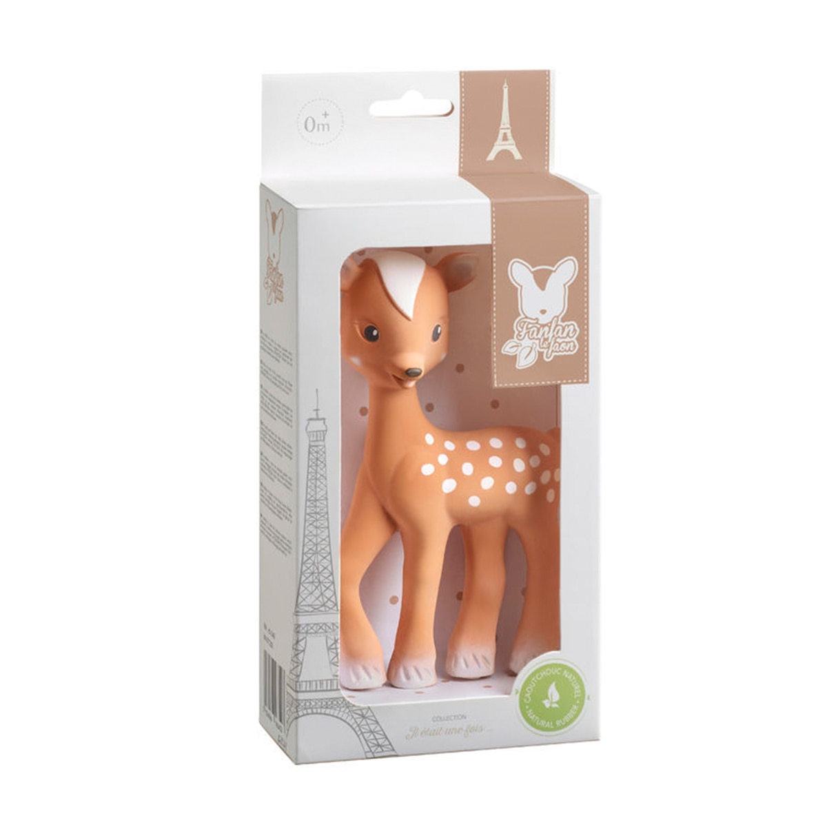 Mordedor Sophie La Girafe Fan-Fan el Ciervo con Caja de regalo marrón Marrón Marrón-2