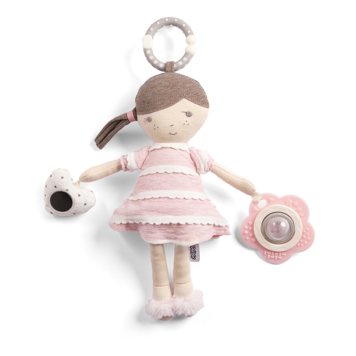Sonajero muñeca Mamas & Papas rosa Rosa-2