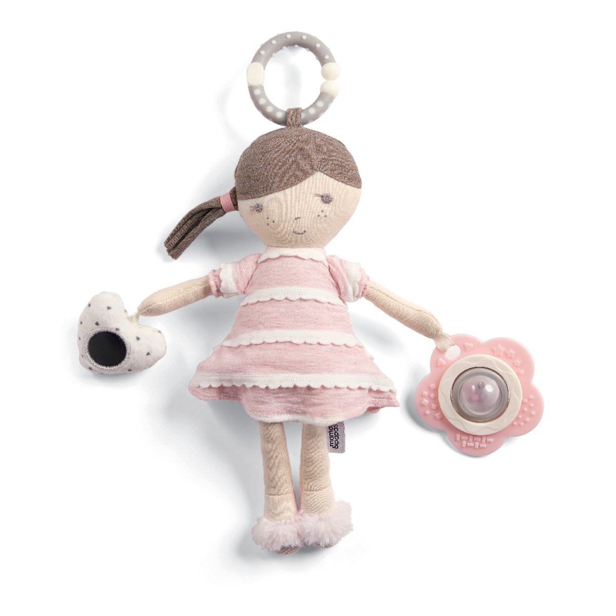 Sonajero muñeca Mamas & Papas rosa Rosa-3