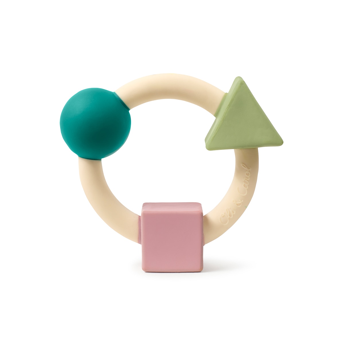 Oli&Carol - Mordedor Oli&Carol caucho natural geometrico colección Bauhaus.